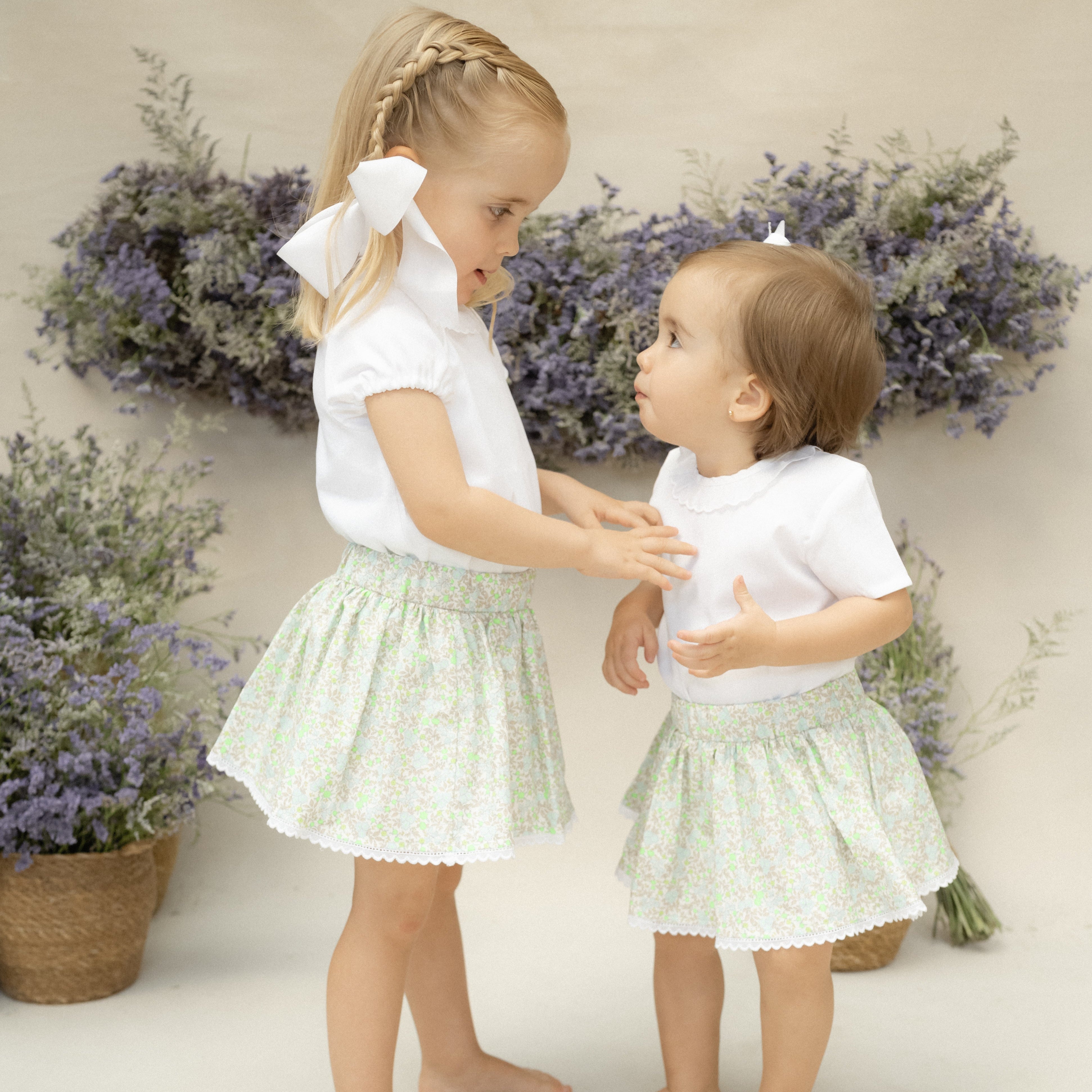 Falda Andrea verde fluor