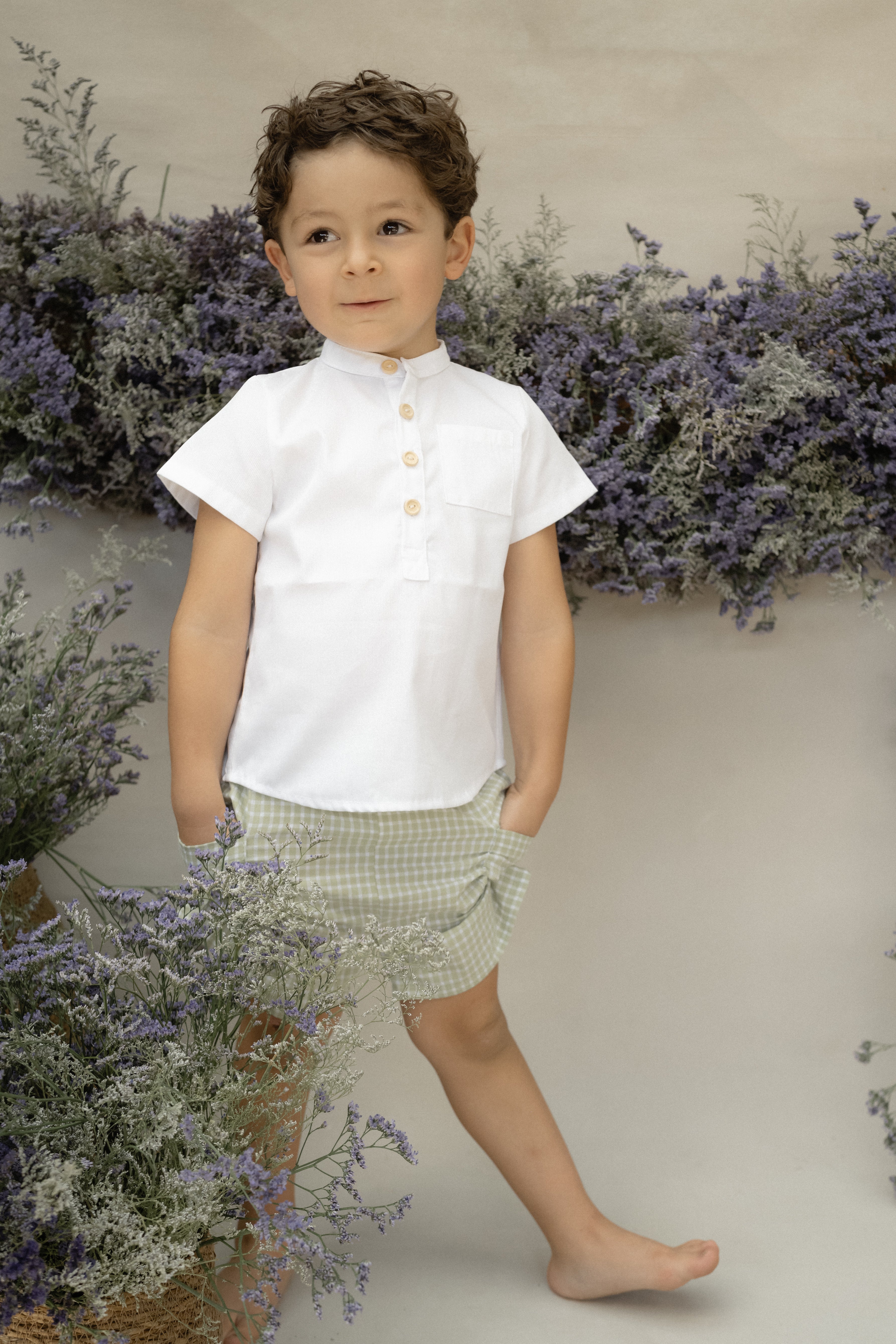 Shorts Javier té verde