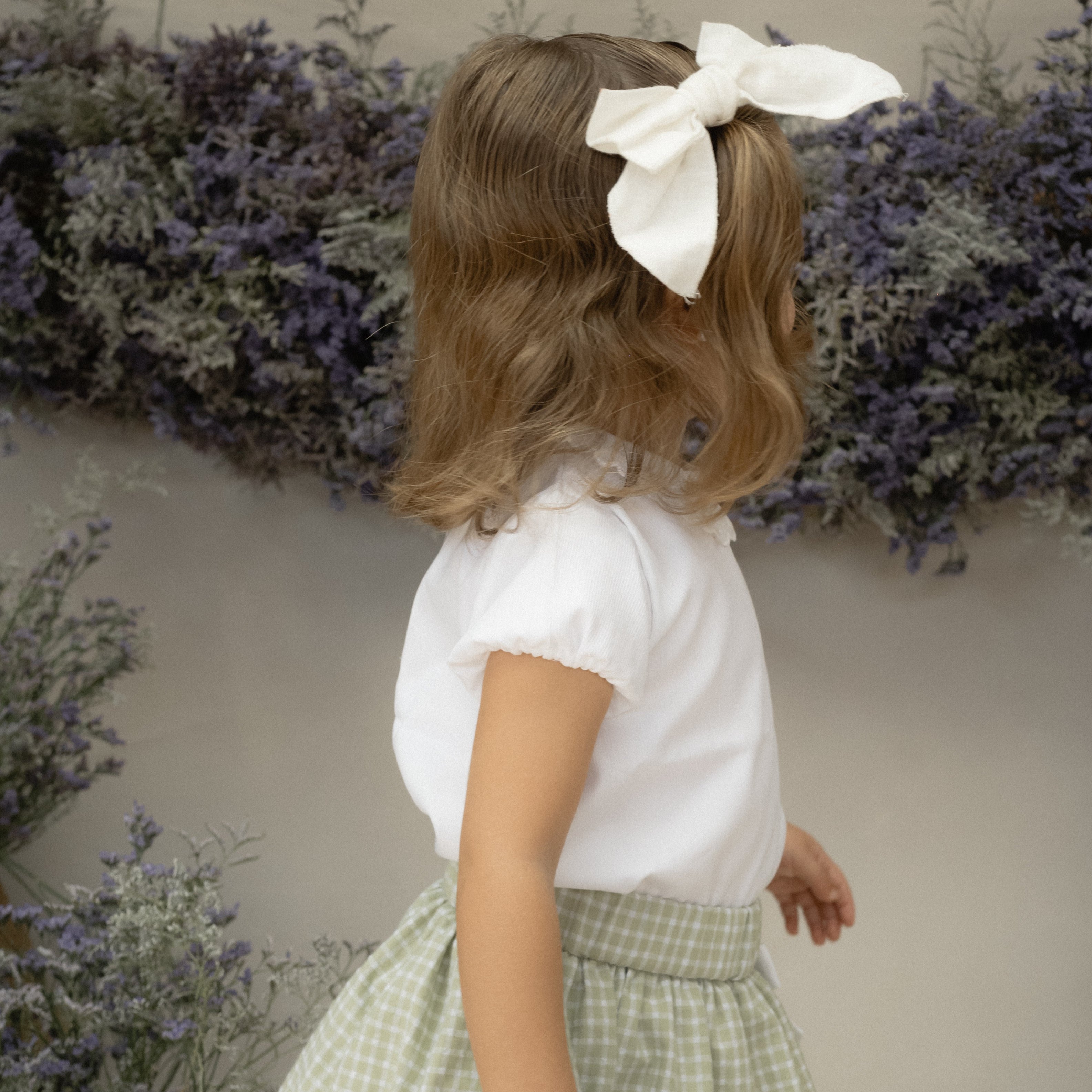 Camisa Lorenza manga corta pique banco