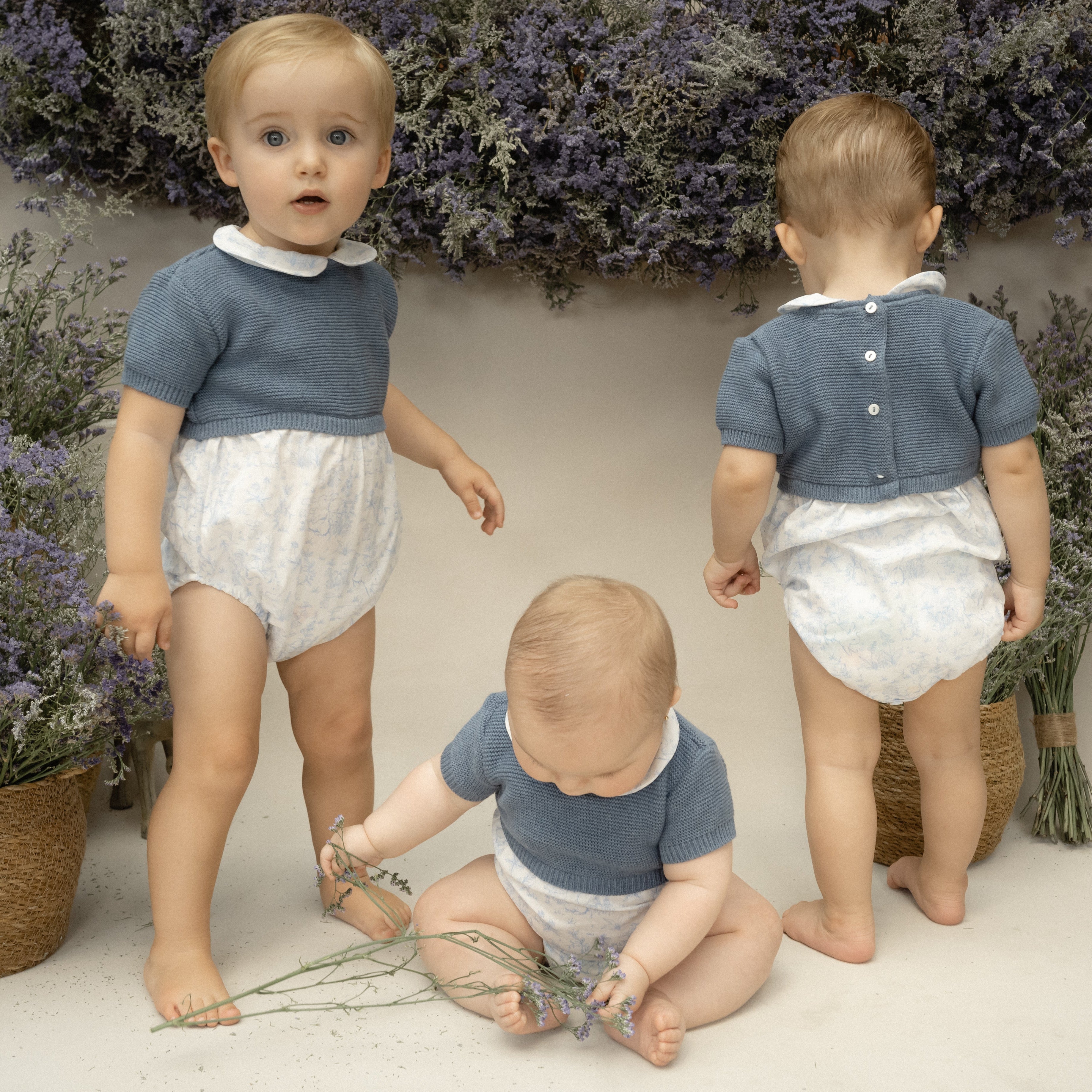 Bombacho tejido Robin conejos azules