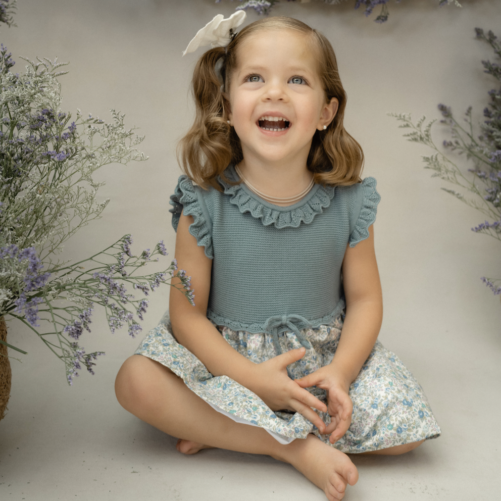 Vestido tejido Ana cemento