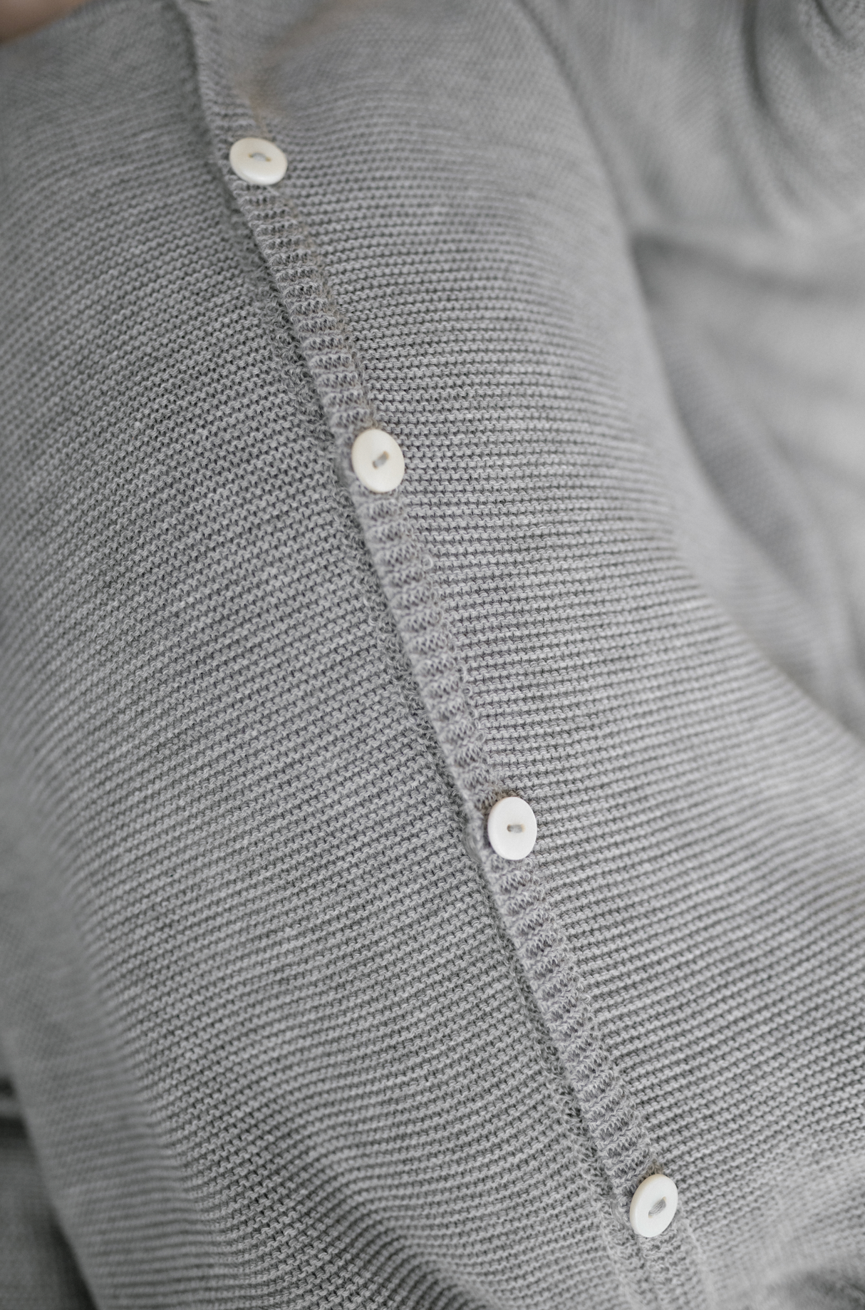 Enterito tejido sin pies gris y arena