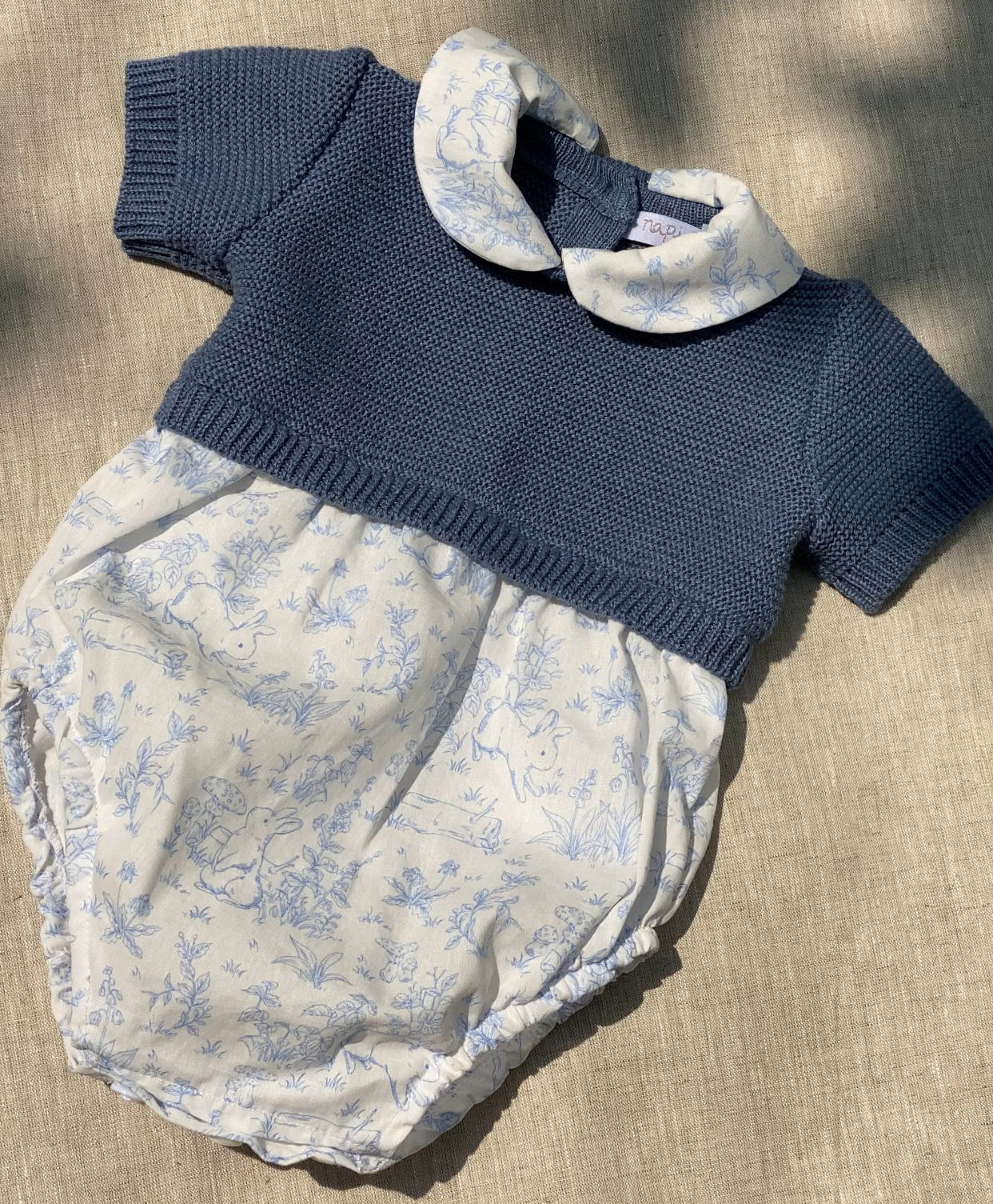 Bombacho tejido Robin conejos azules