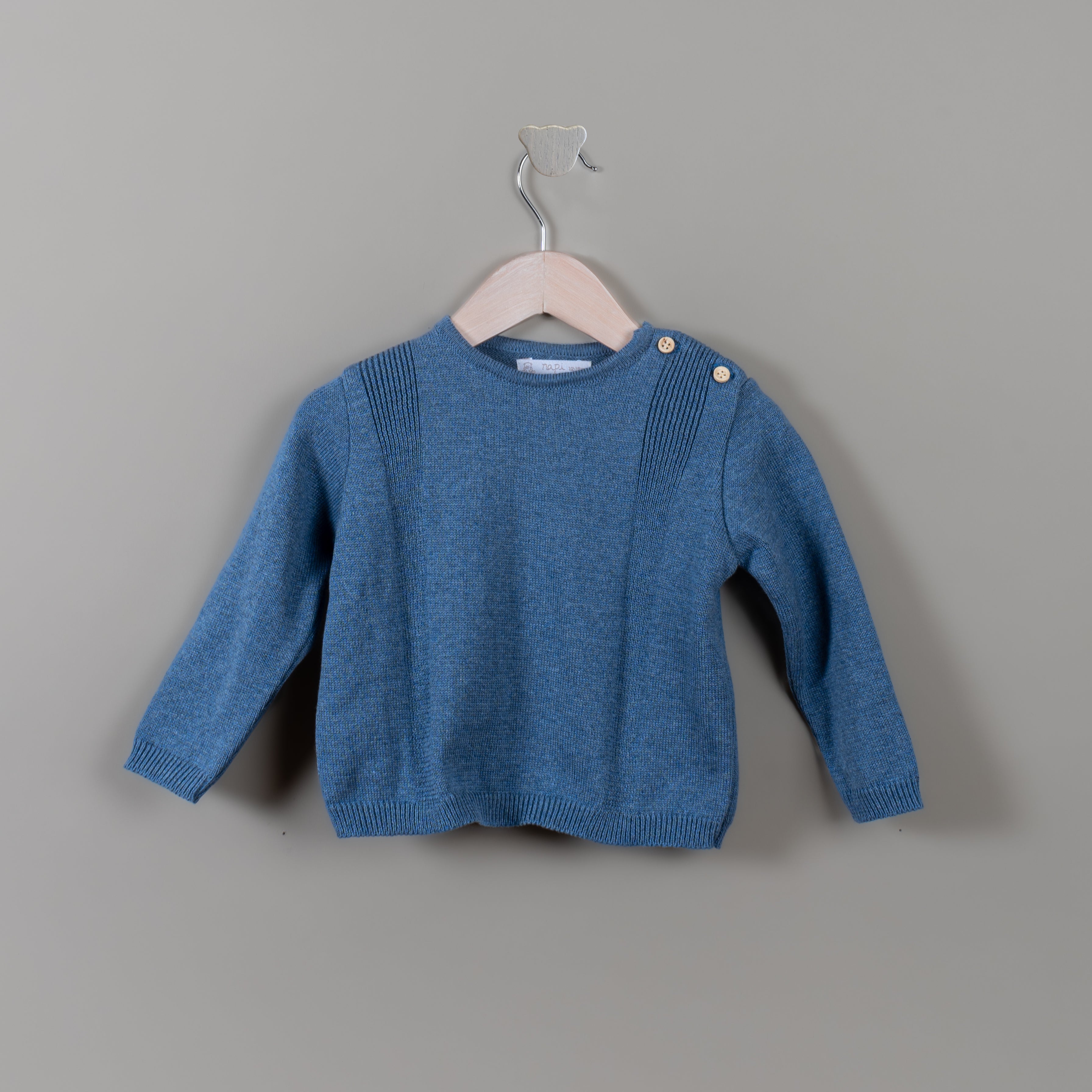 Sueter unisex canaletas azul francés