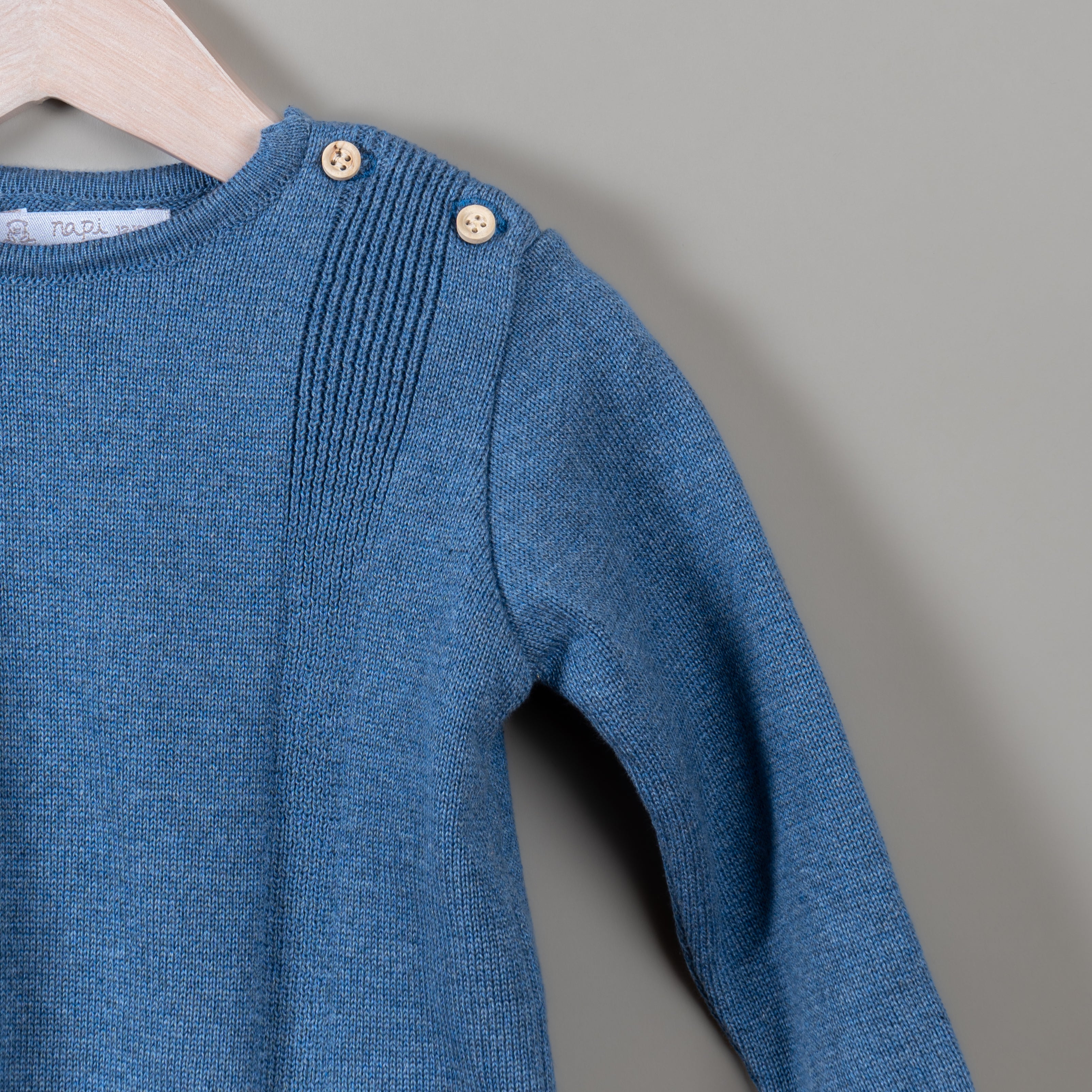 Sueter unisex canaletas azul francés