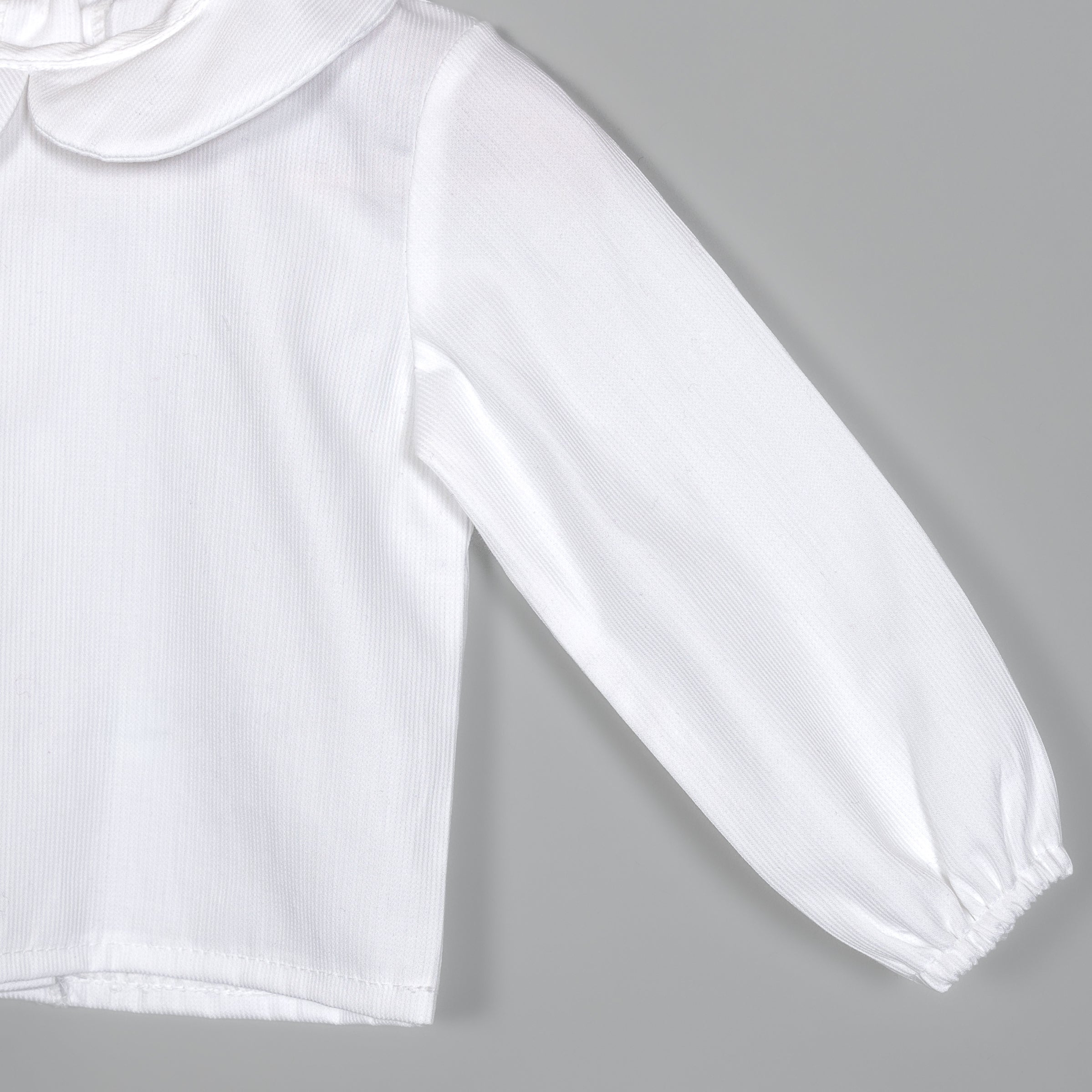 Camisa de pique para bebé manga larga