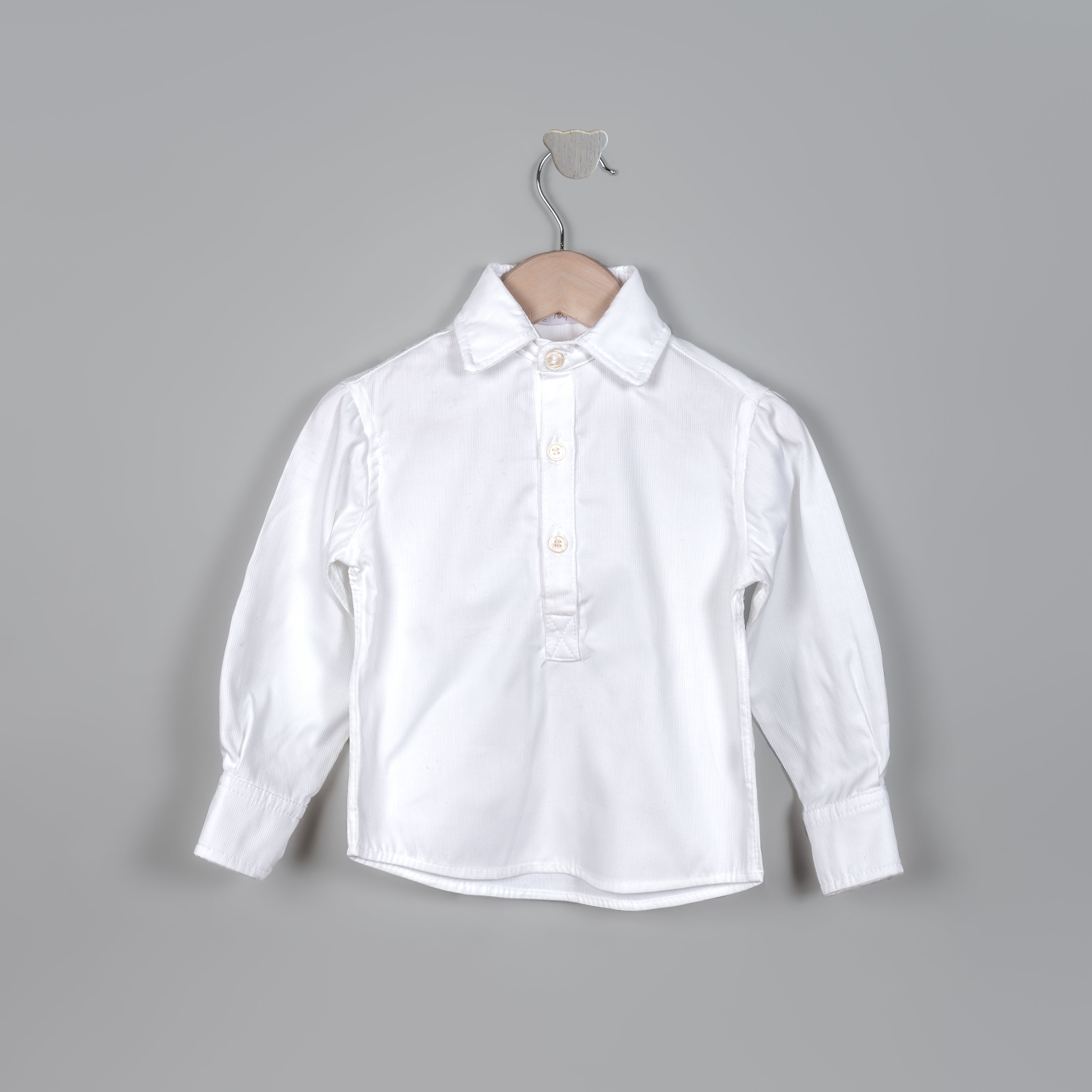 Camisa Polera pique blanco