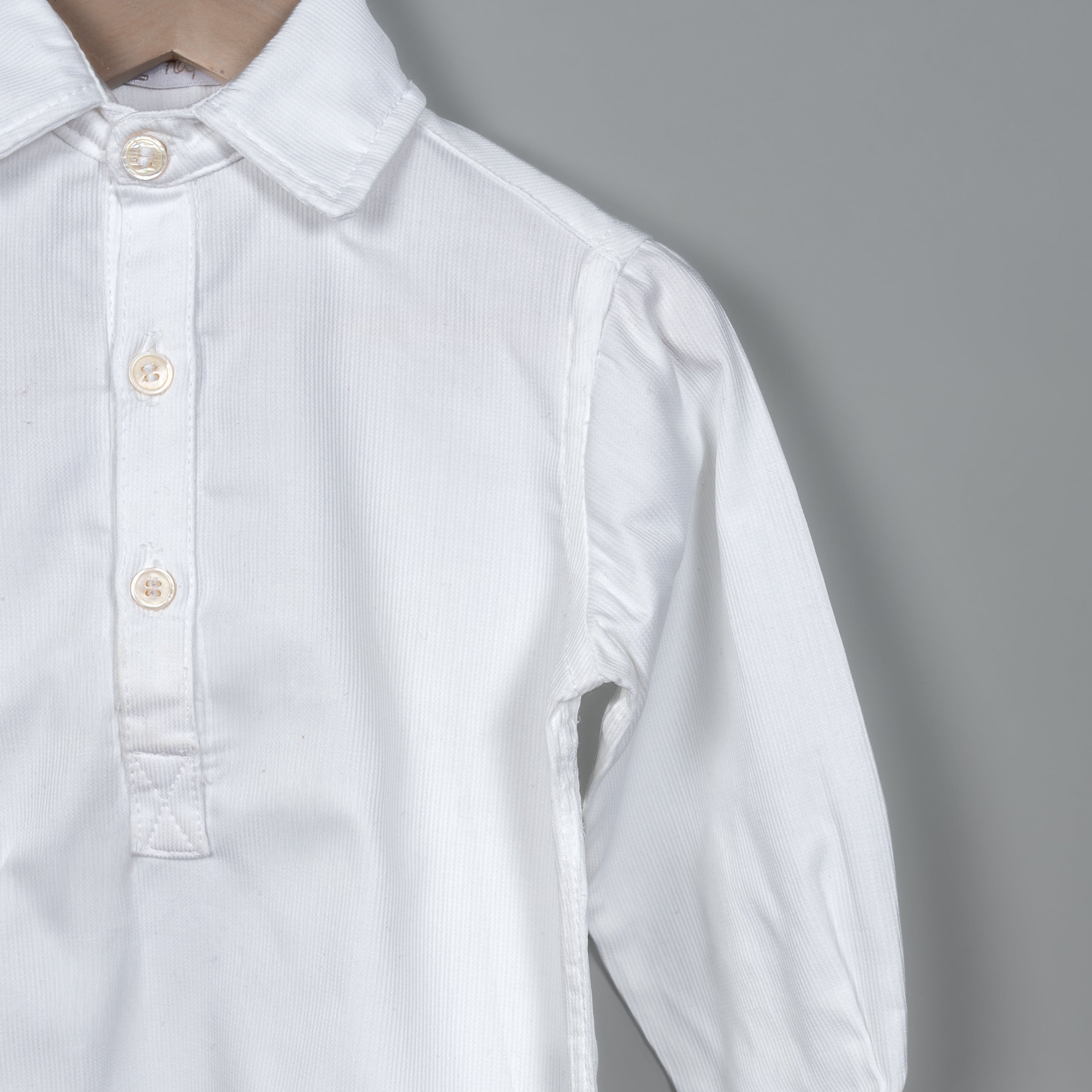 Camisa Polera pique blanco