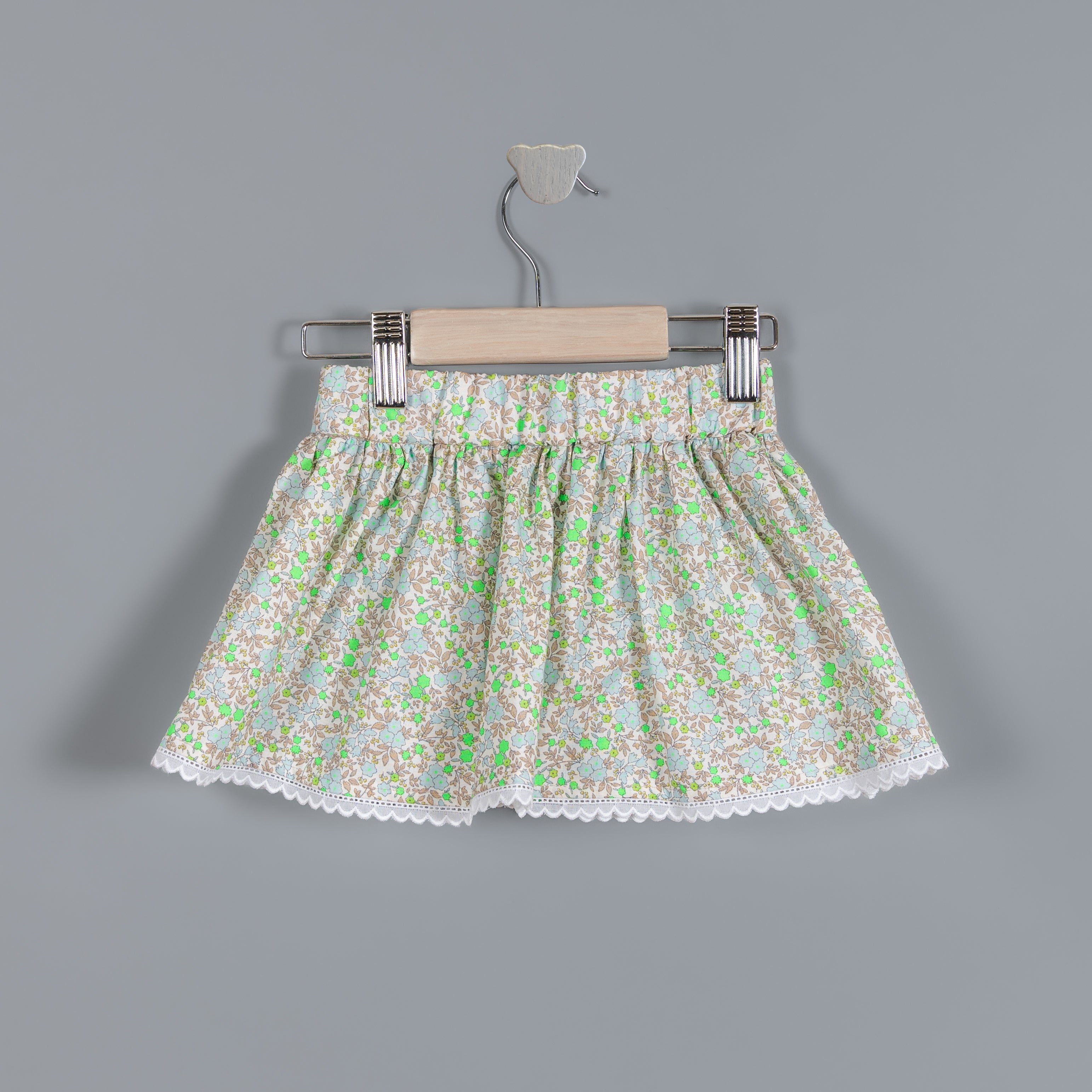 Falda Andrea verde fluor