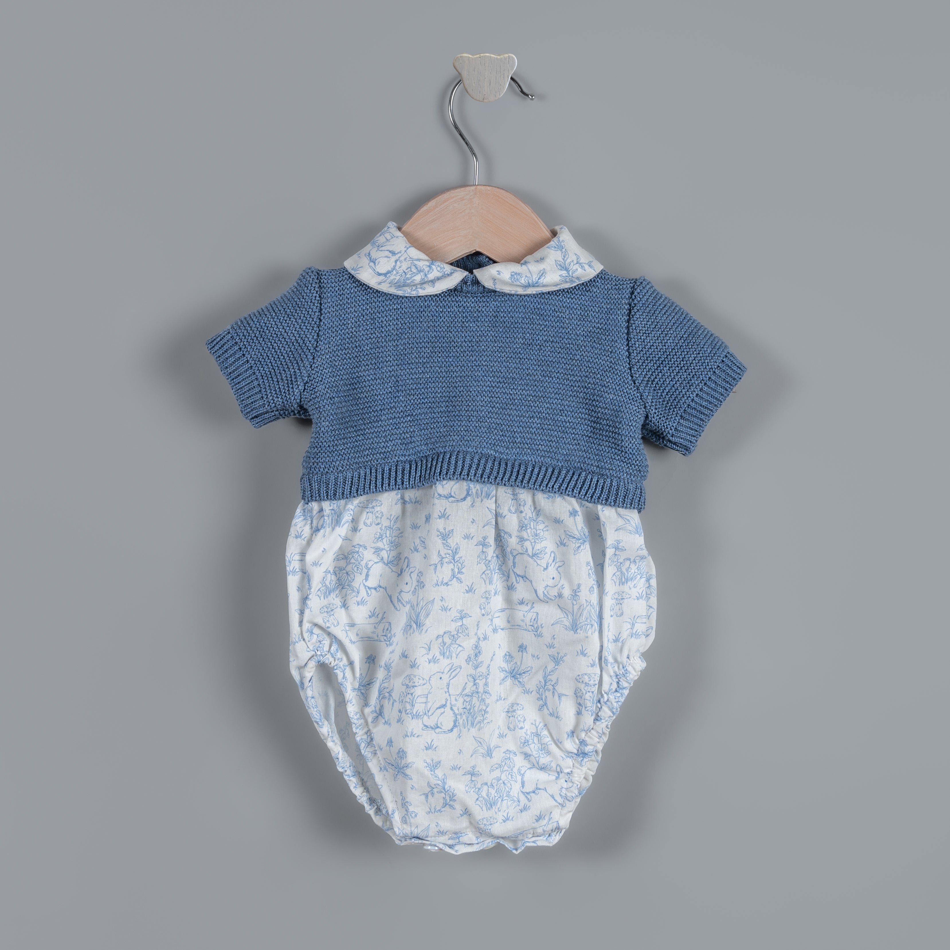 Bombacho tejido Robin conejos azules