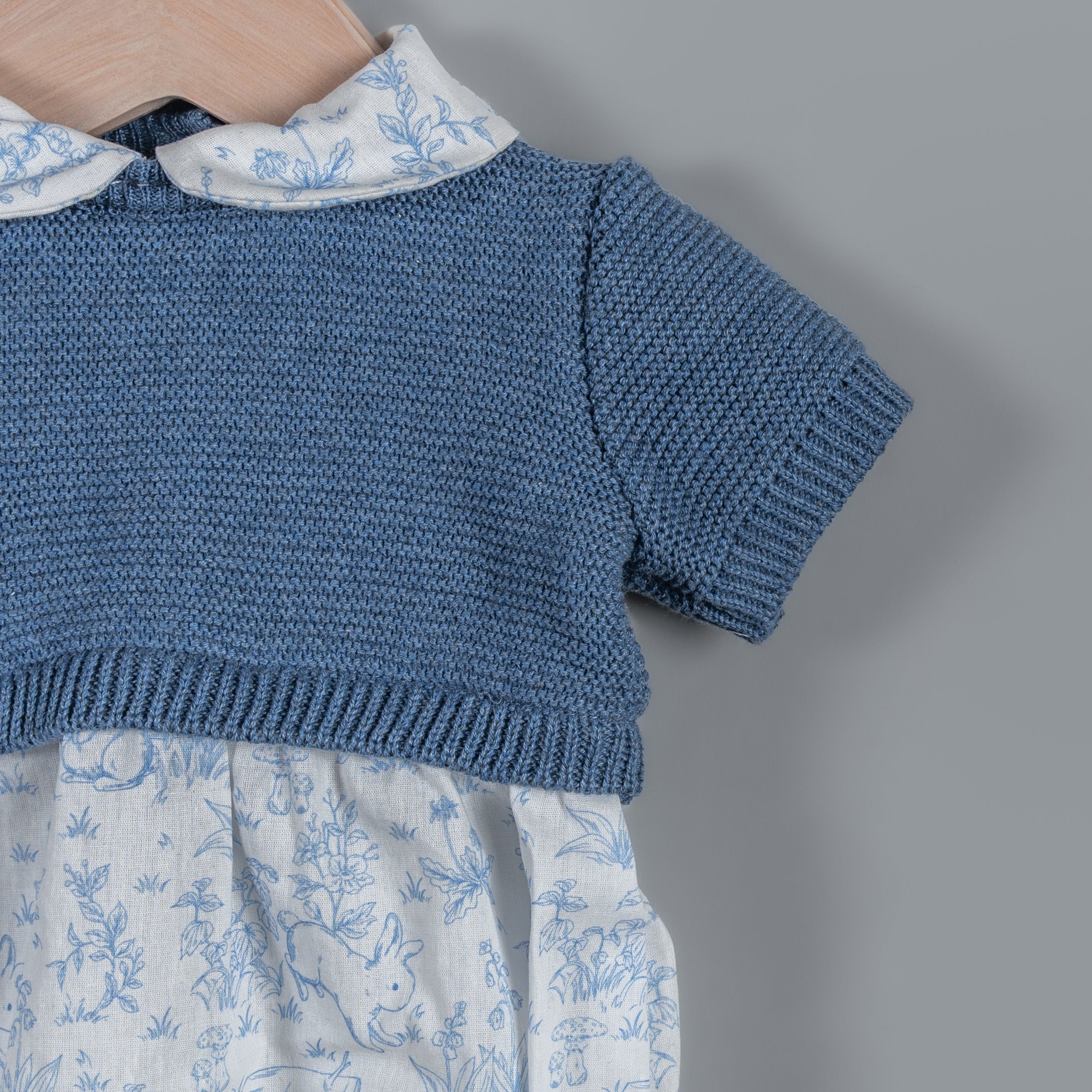 Bombacho tejido Robin conejos azules