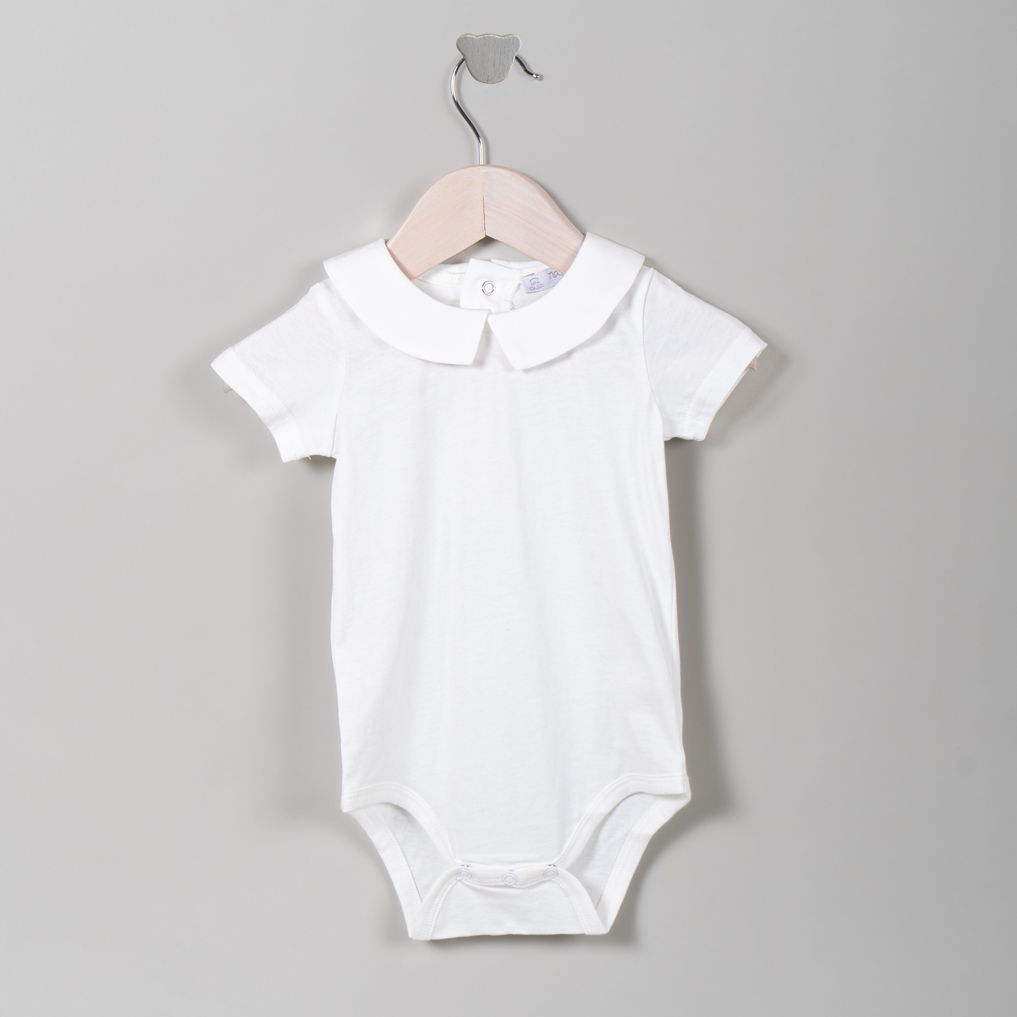 Camisa pañalera manga corta algodón