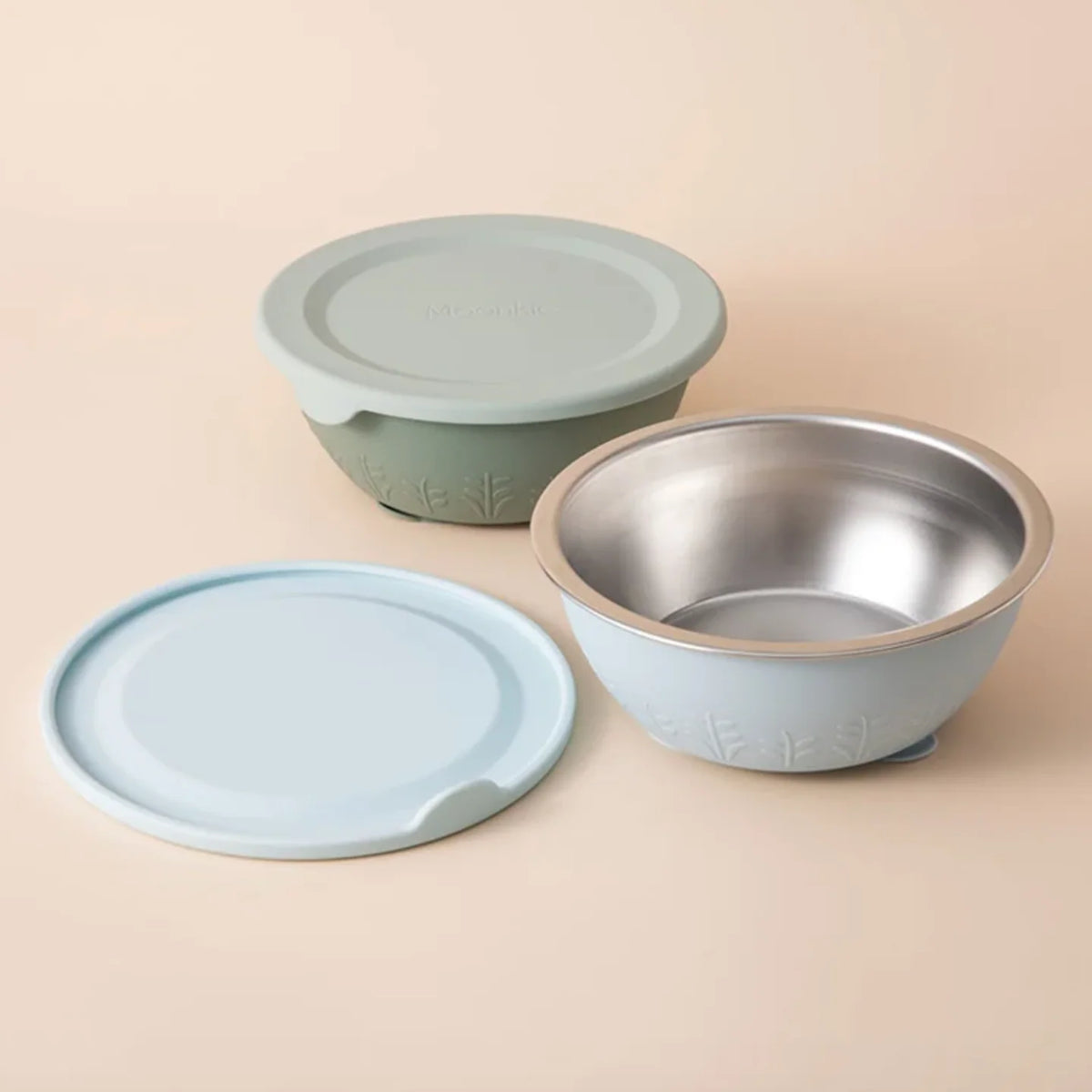Set platos acero inoxidable (2 piezas)