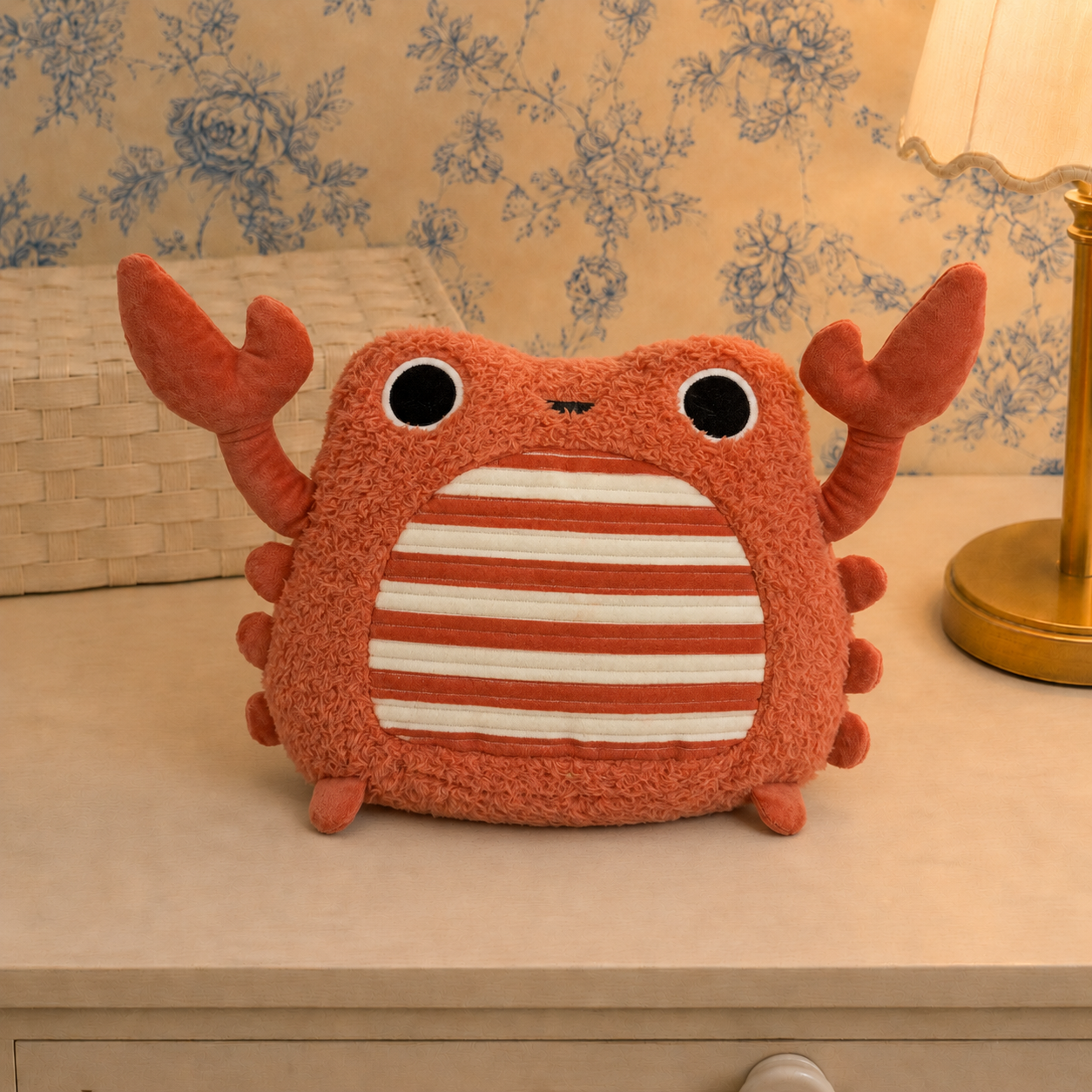Juguete peluche de cangrejo
