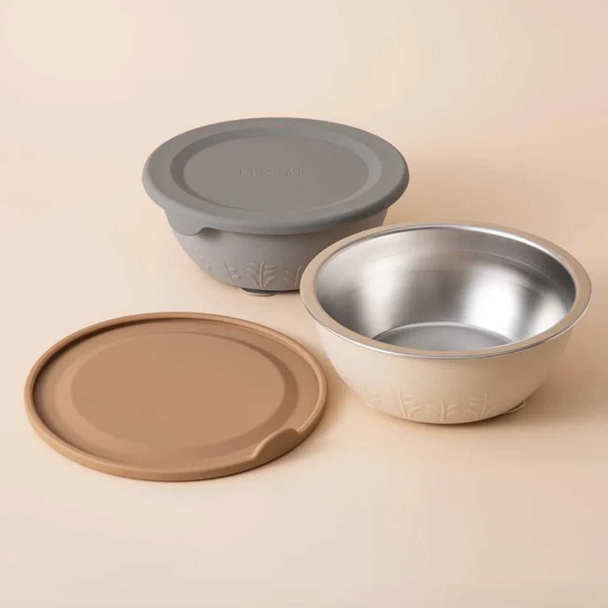 Set platos acero inoxidable (2 piezas)