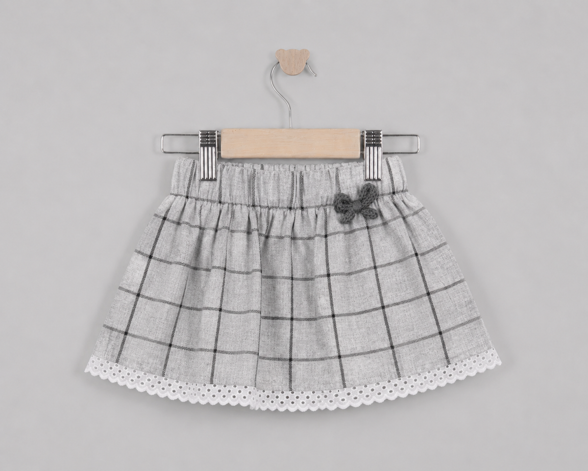 Falda Andrea franela gris