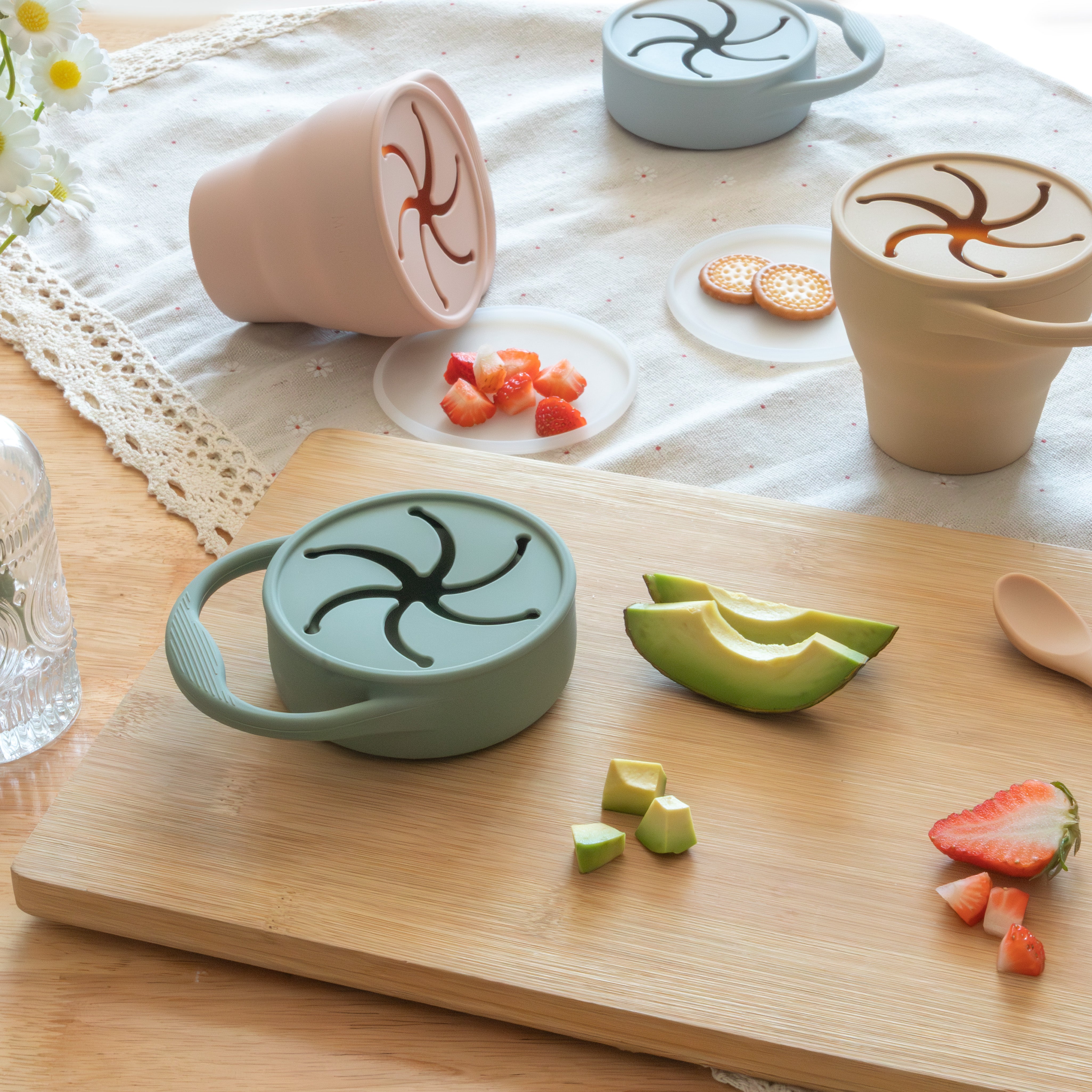Tupper para snacks silicon (1 pieza)