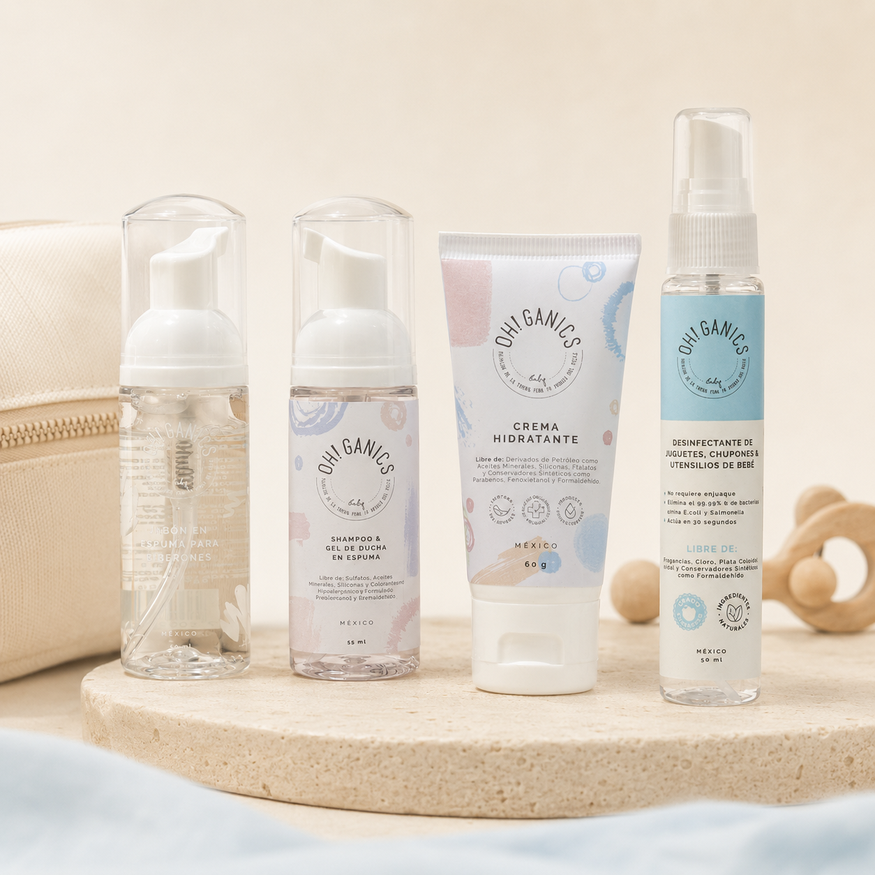 Travel kit OH! GANICS (4 piezas)