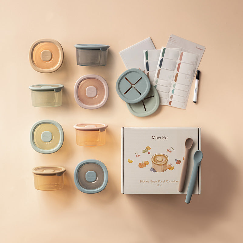 Kit de tuppers: 8 piezas de 8 onzas