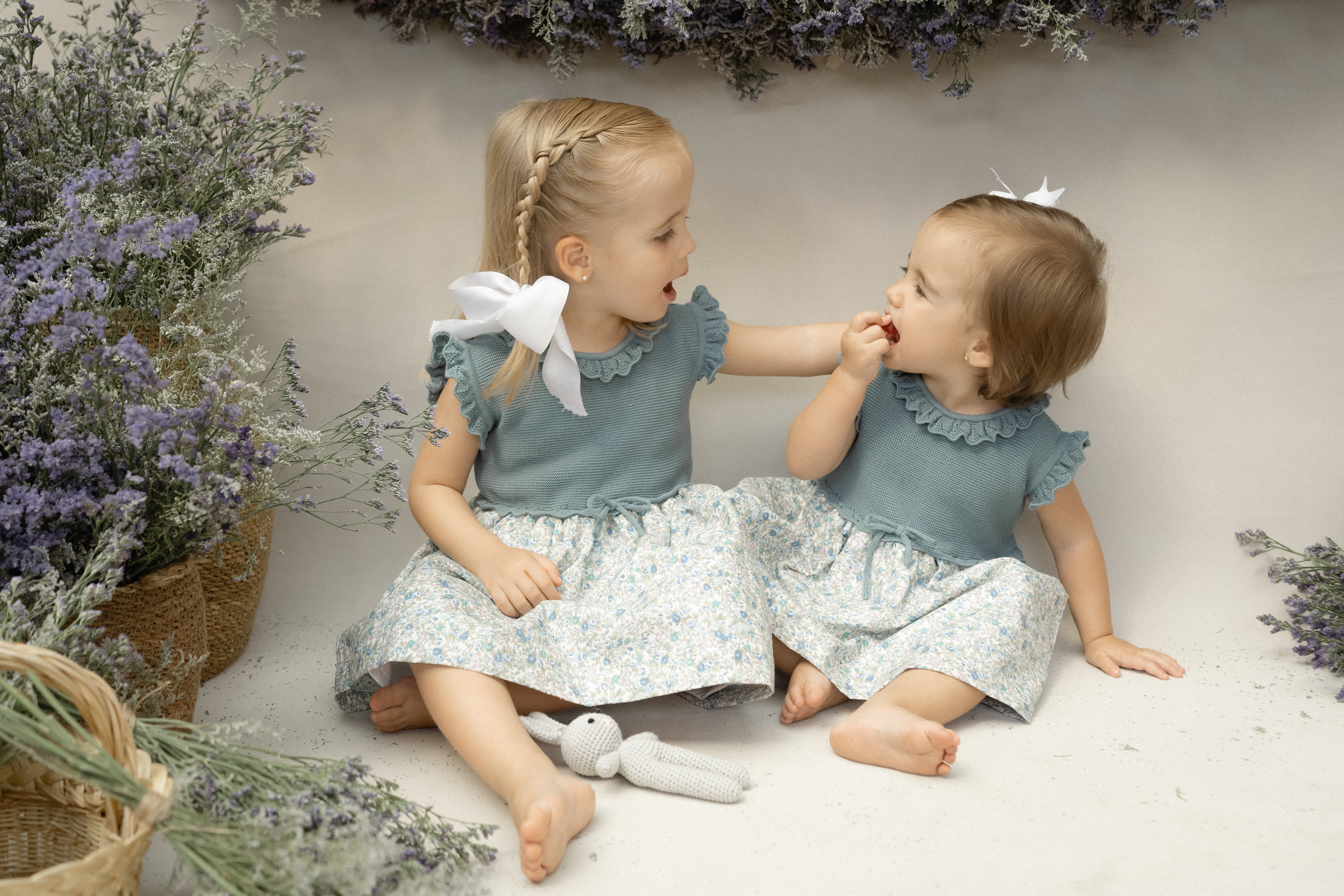 Vestido tejido Ana cemento