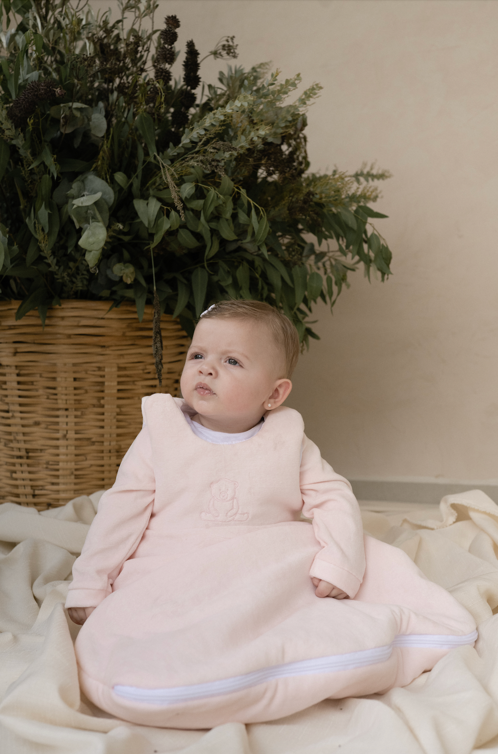 Saquito de dormir velour peach