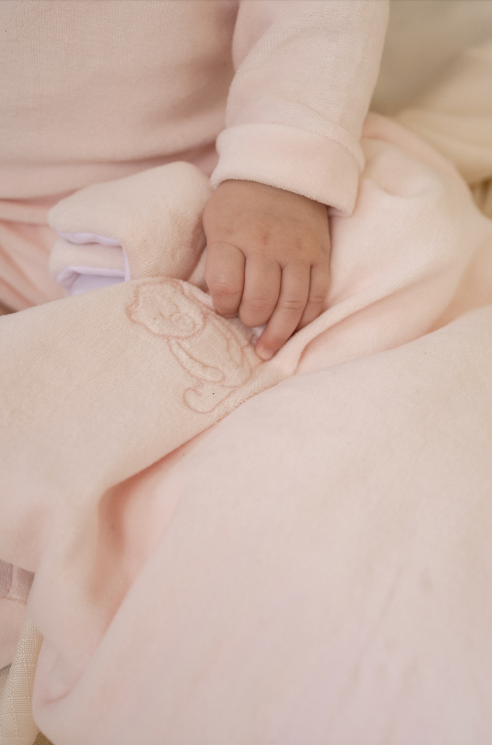 Saquito de dormir velour peach