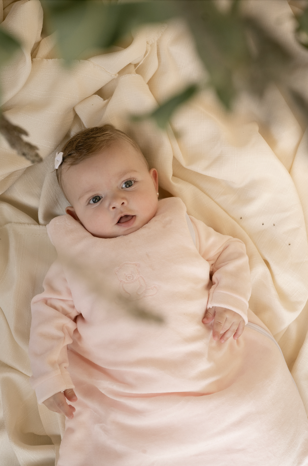 Saquito de dormir velour peach