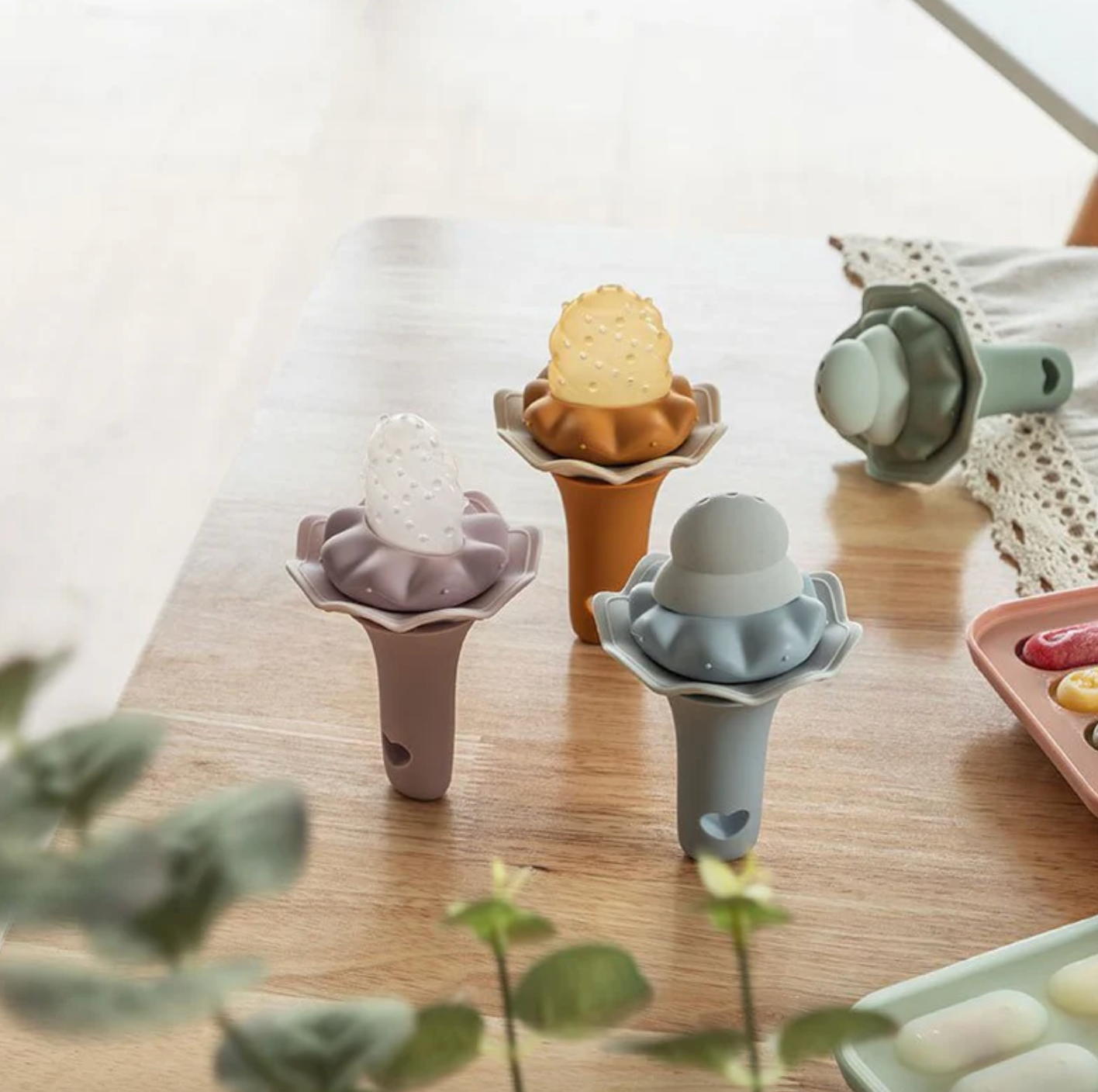 Alimentador en forma de helado (pack de 2)
