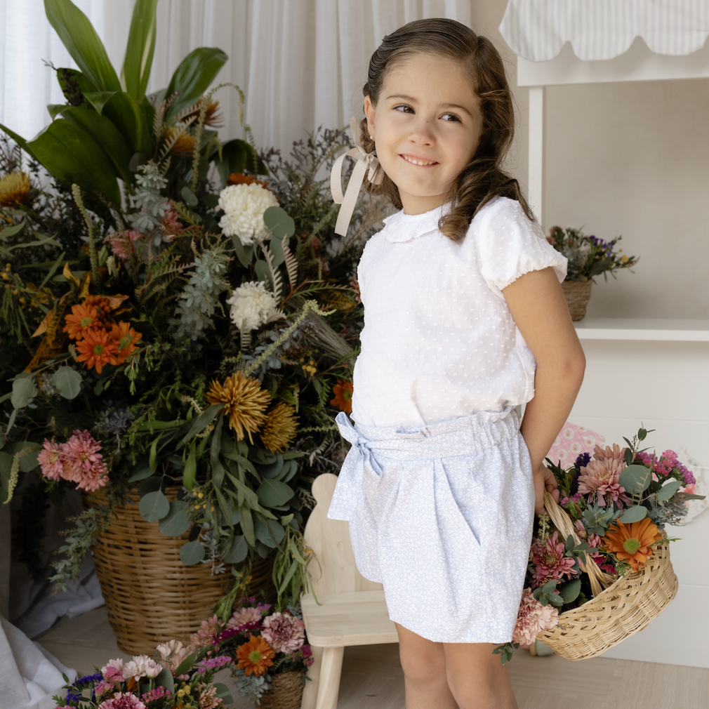 Short Javiera azul