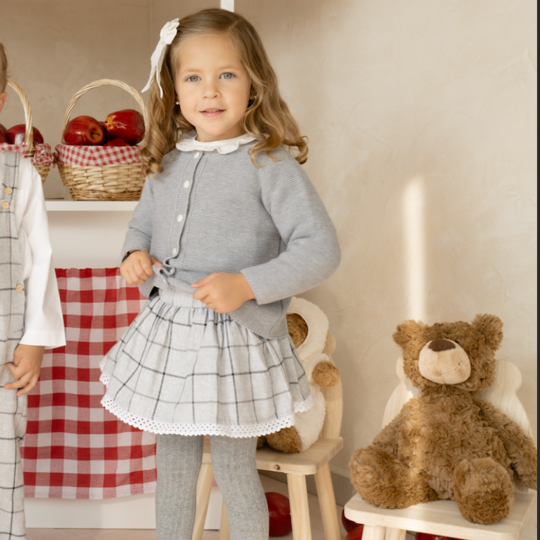 Falda Andrea franela gris
