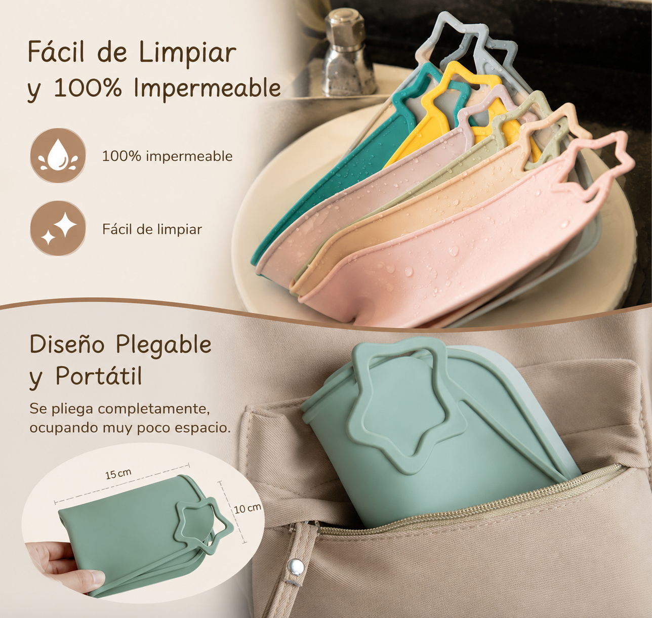 Set manteles antideslizantes silicon (pack de 2 piezas)