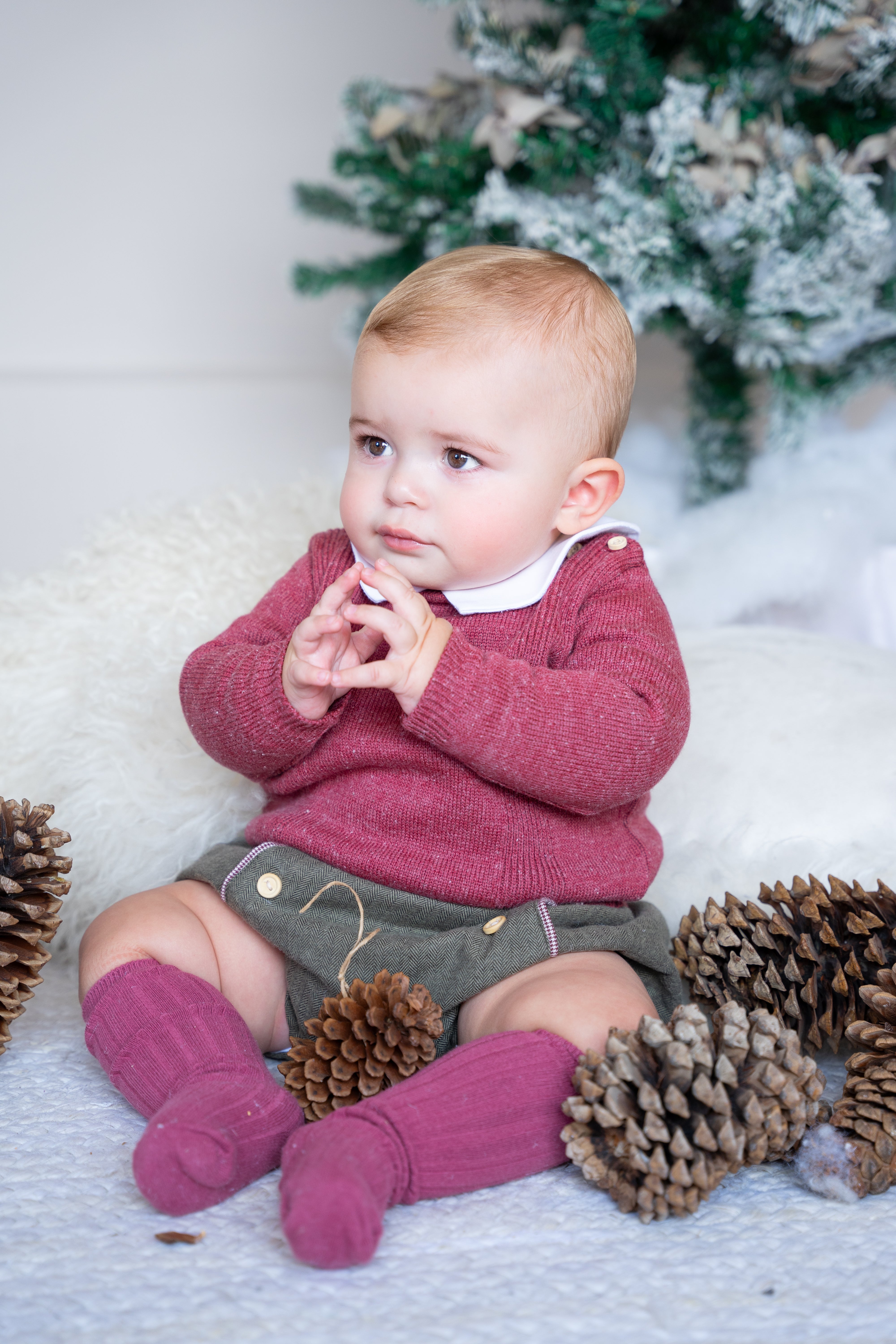 Sueter unisex canaletas vino