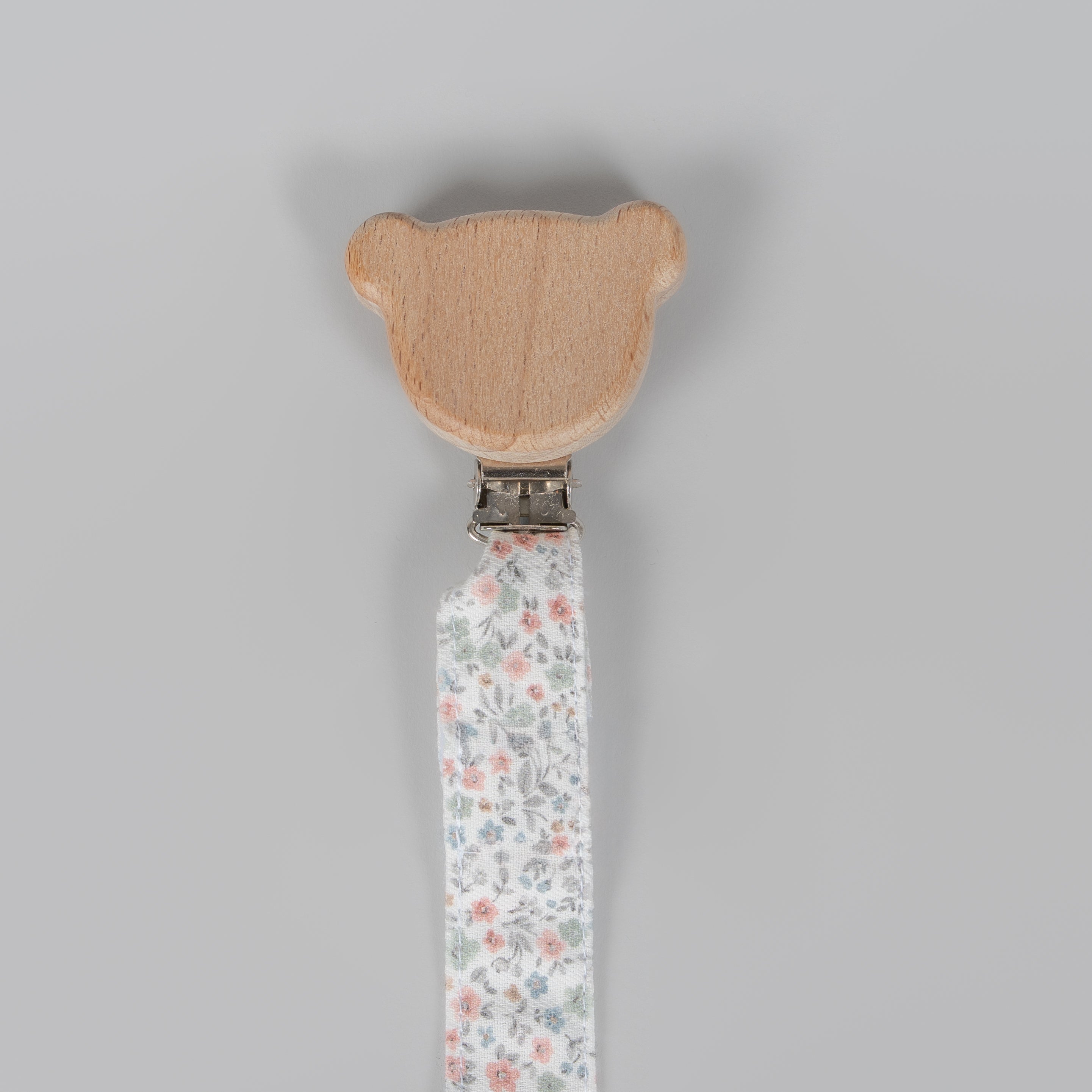 Set babero & portachupon flores