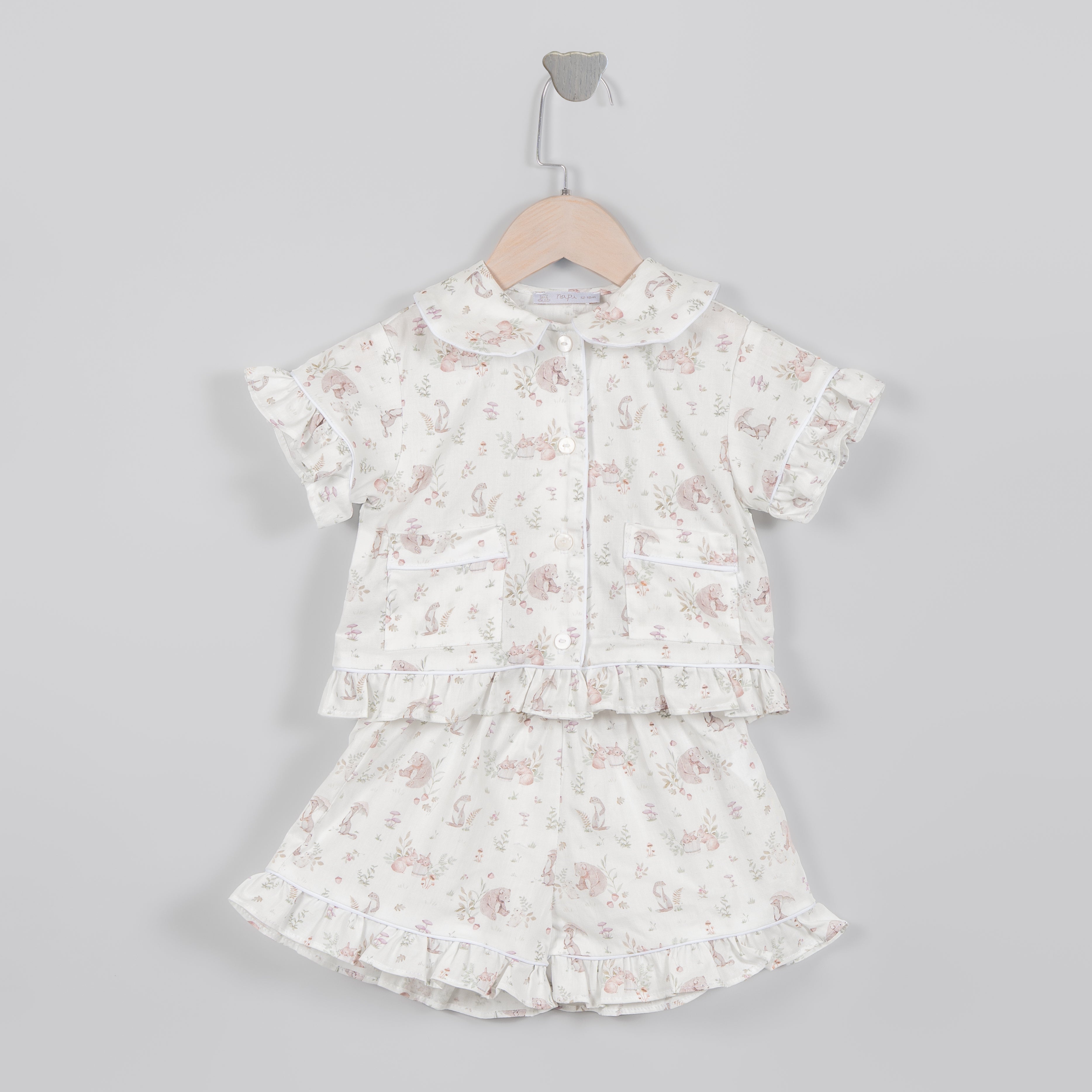 Conjunto shorts forest friends