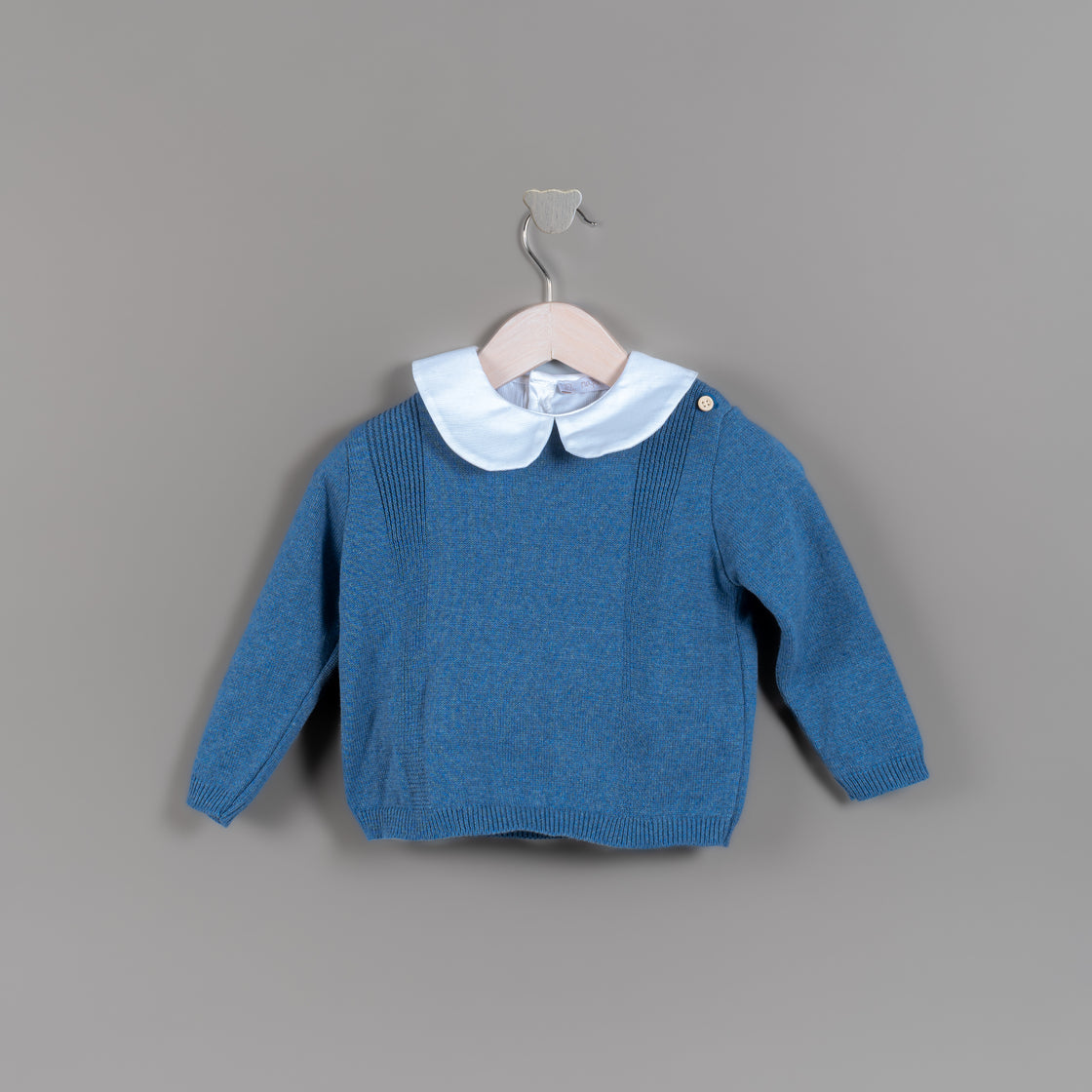 Suéter unisex canaletas azul francés