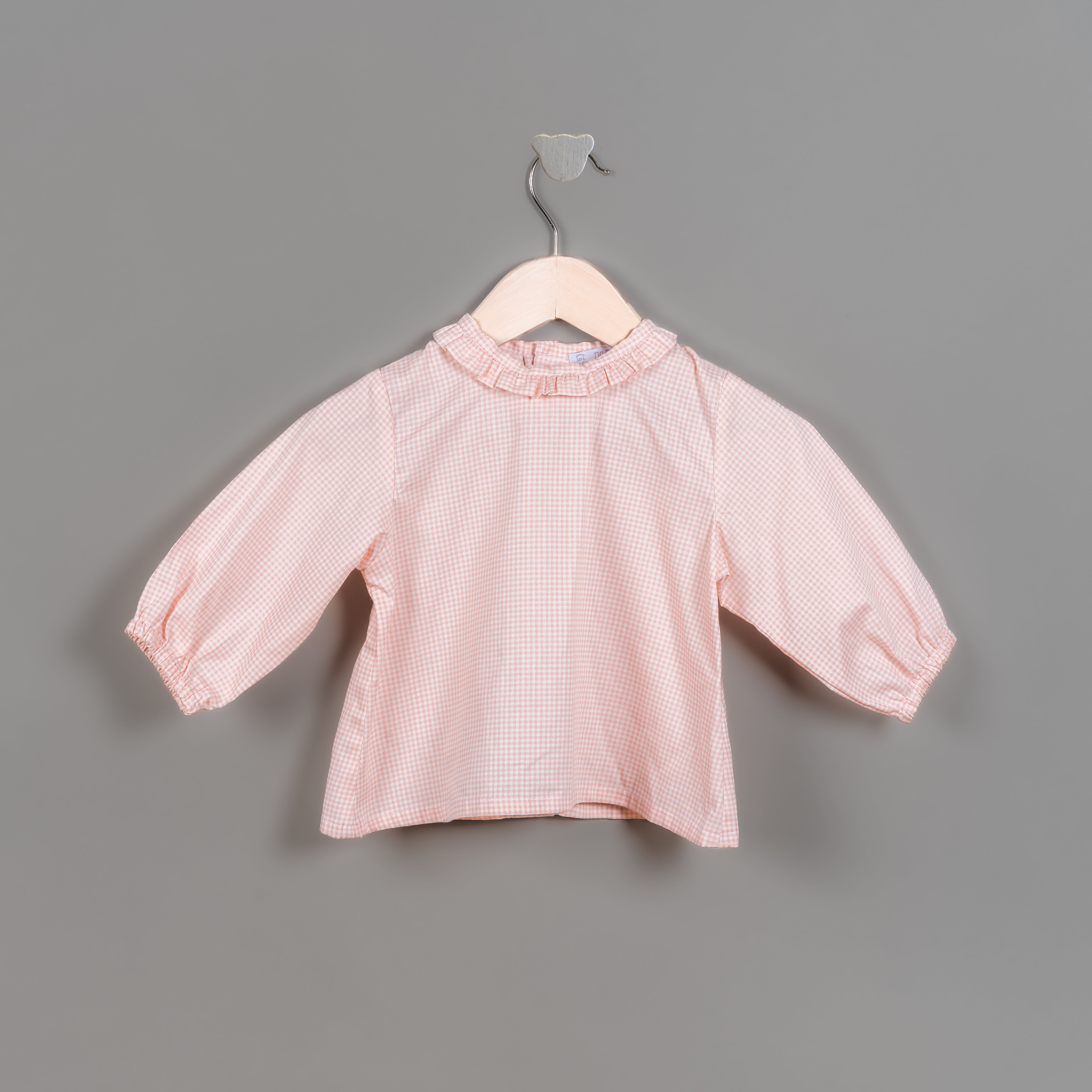 Camisa Lorenza cuadros rosas