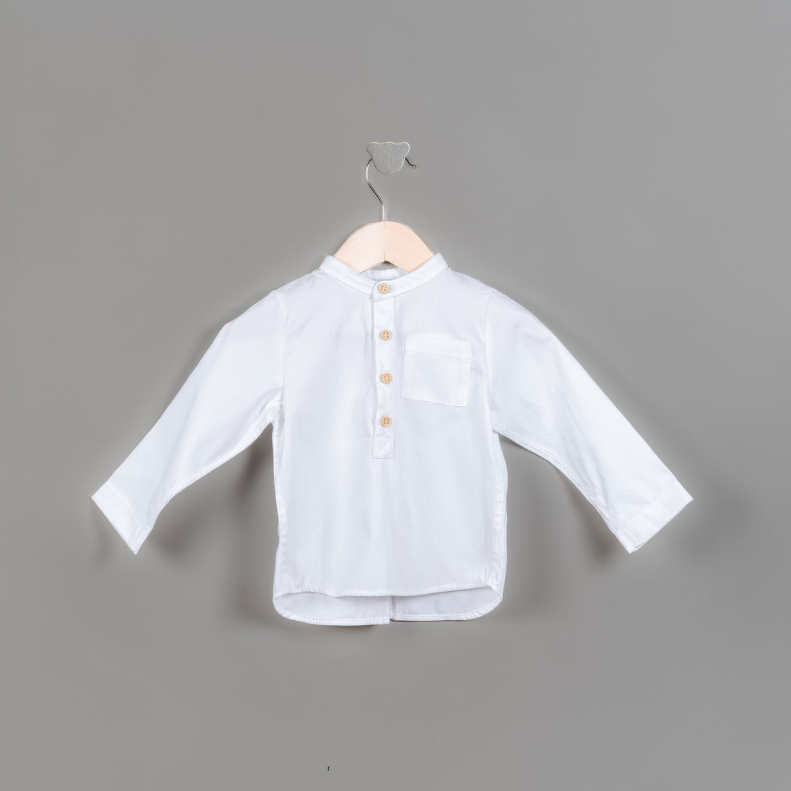 Camisa Charlie ML pique blanco