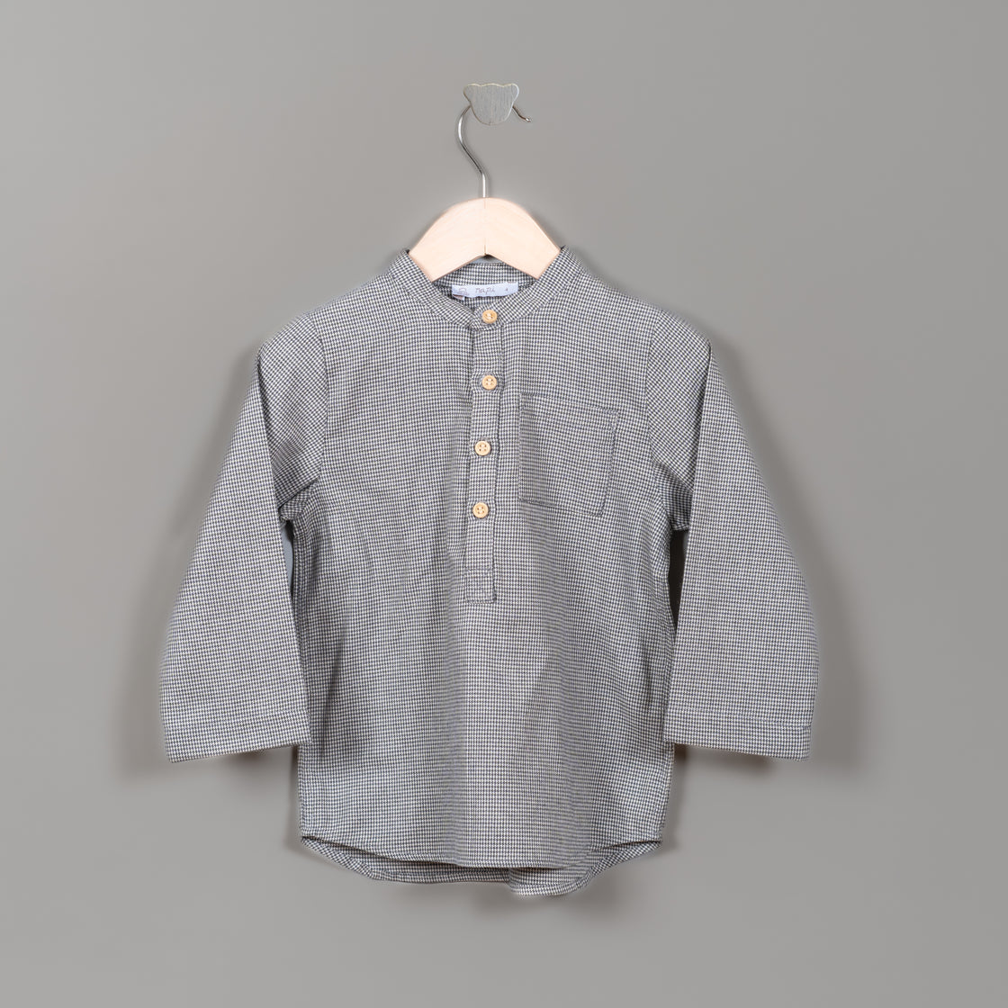 Camisa Charlie ML gris oxford