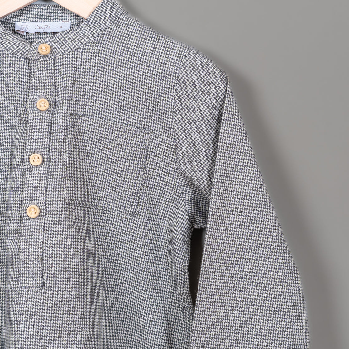 Camisa Charlie ML gris oxford