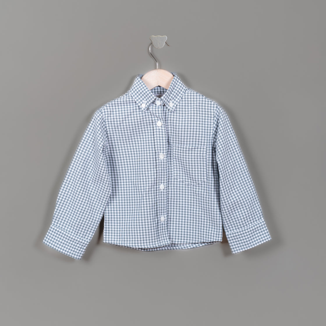 Camisa Leo ML gris/verde