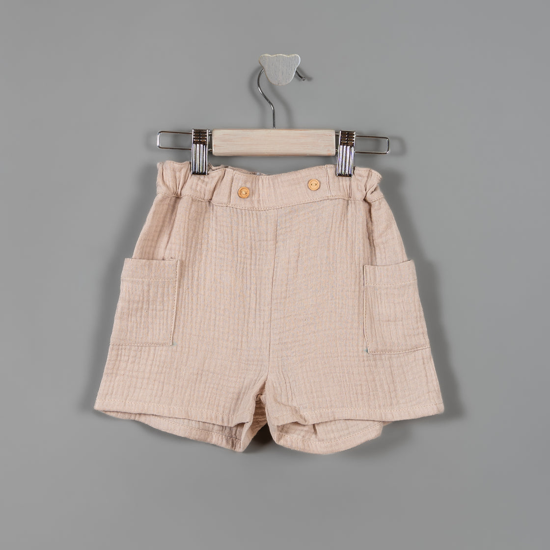 Shorts Javier muselina natural