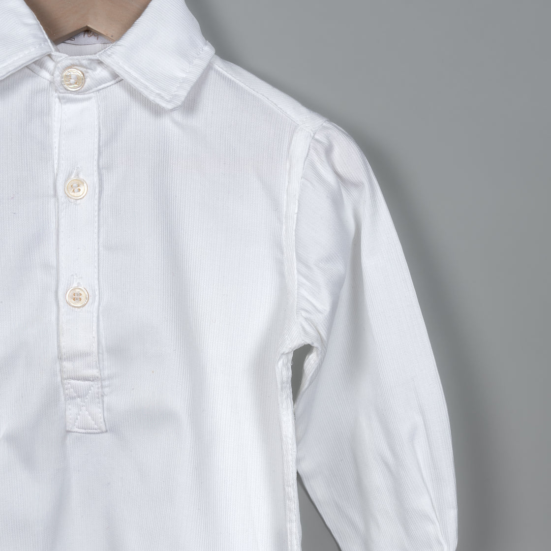 Camisa Polera pique blanco
