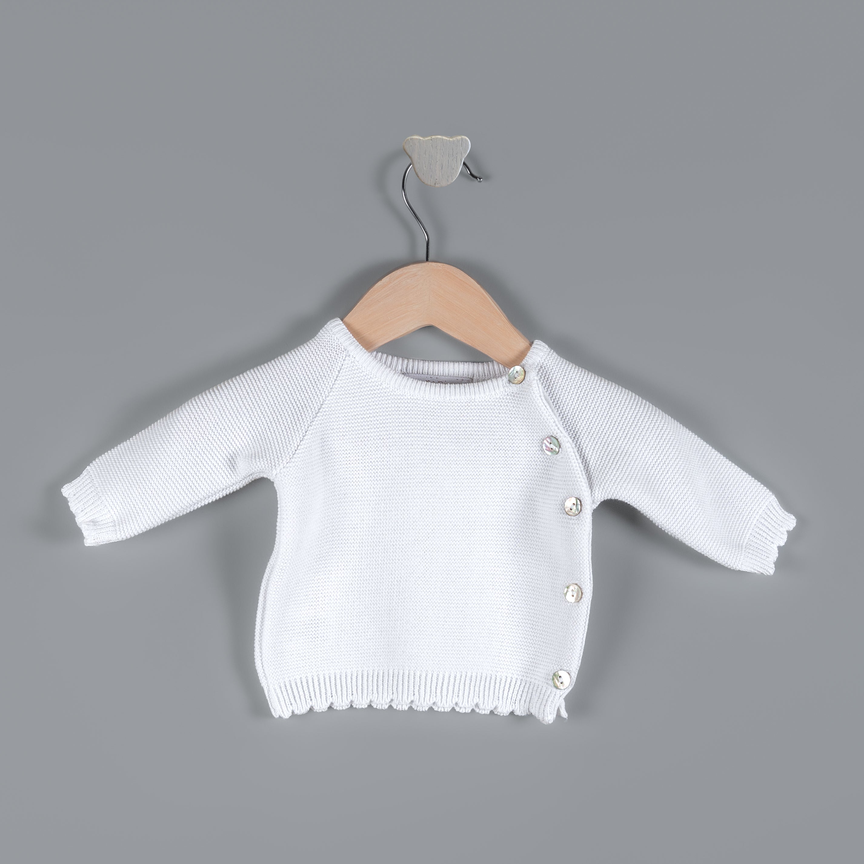 Set cobija & sueter blanco