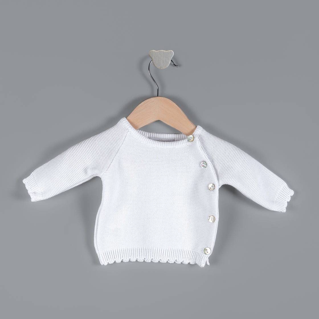 Set cobija & sueter blanco