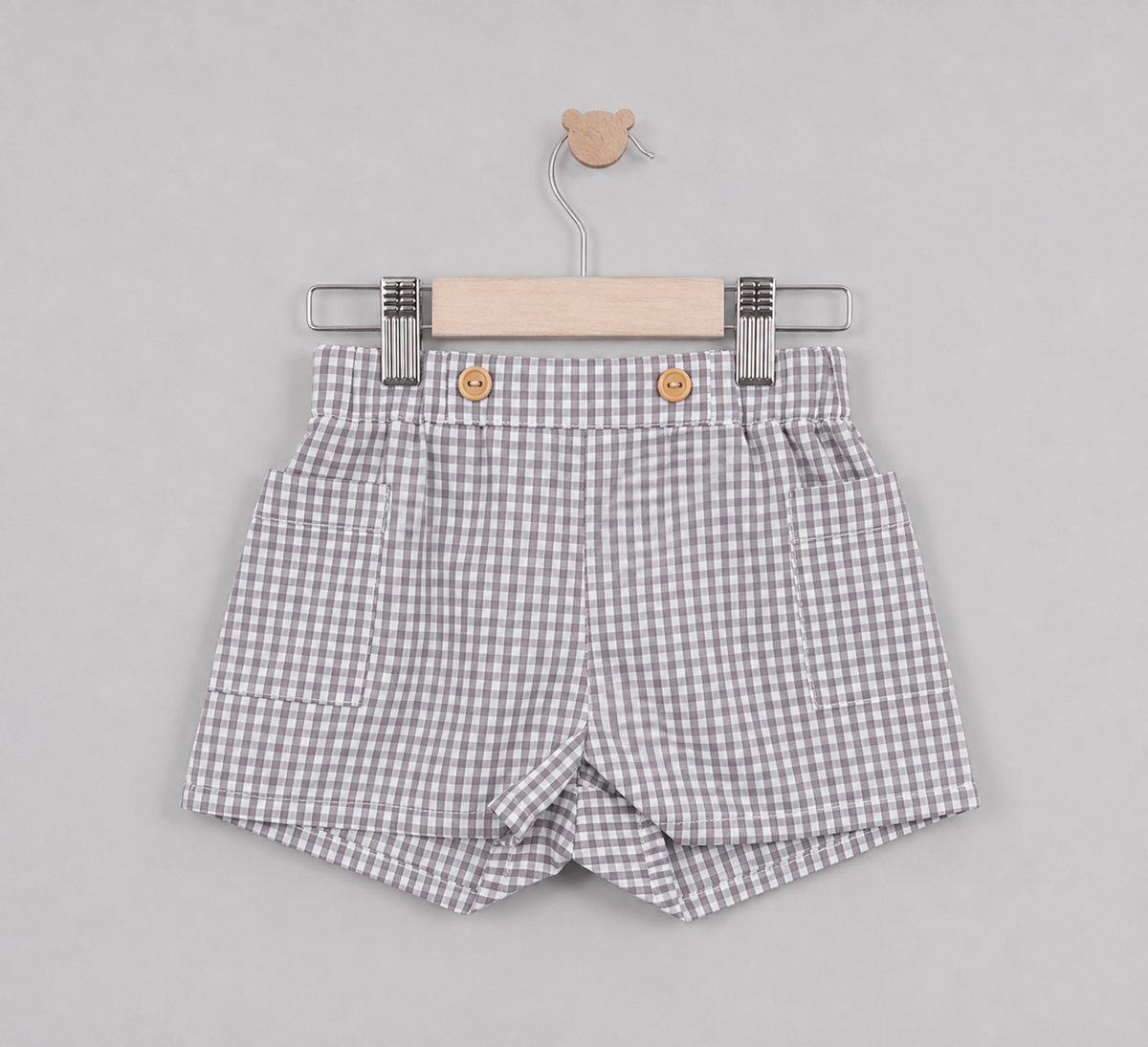 Short Javier vichy gris
