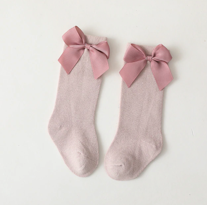 Calcetines con moño